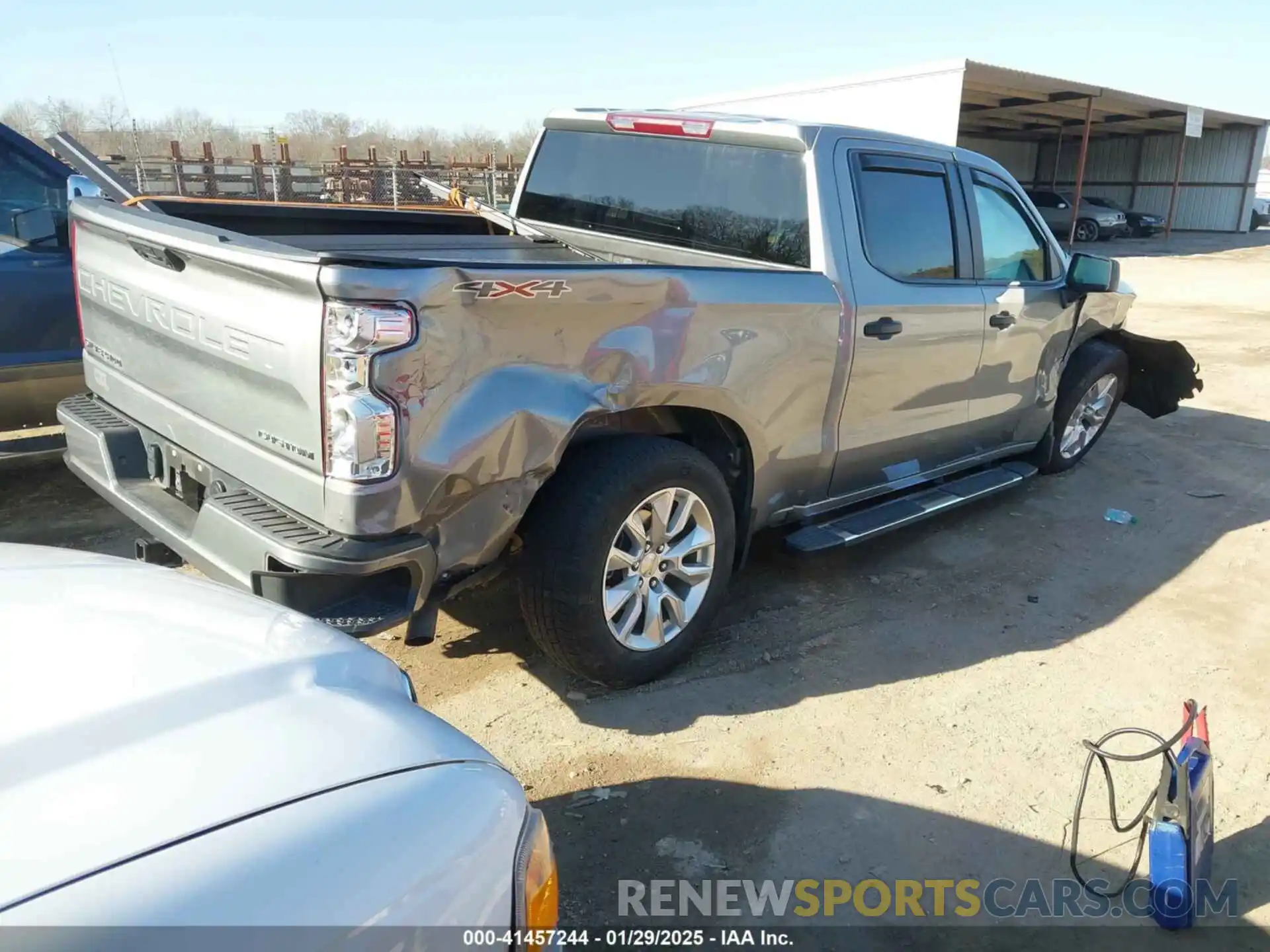 4 Photograph of a damaged car 1GCPDBEK8PZ289983 CHEVROLET SILVERADO 1500 2023