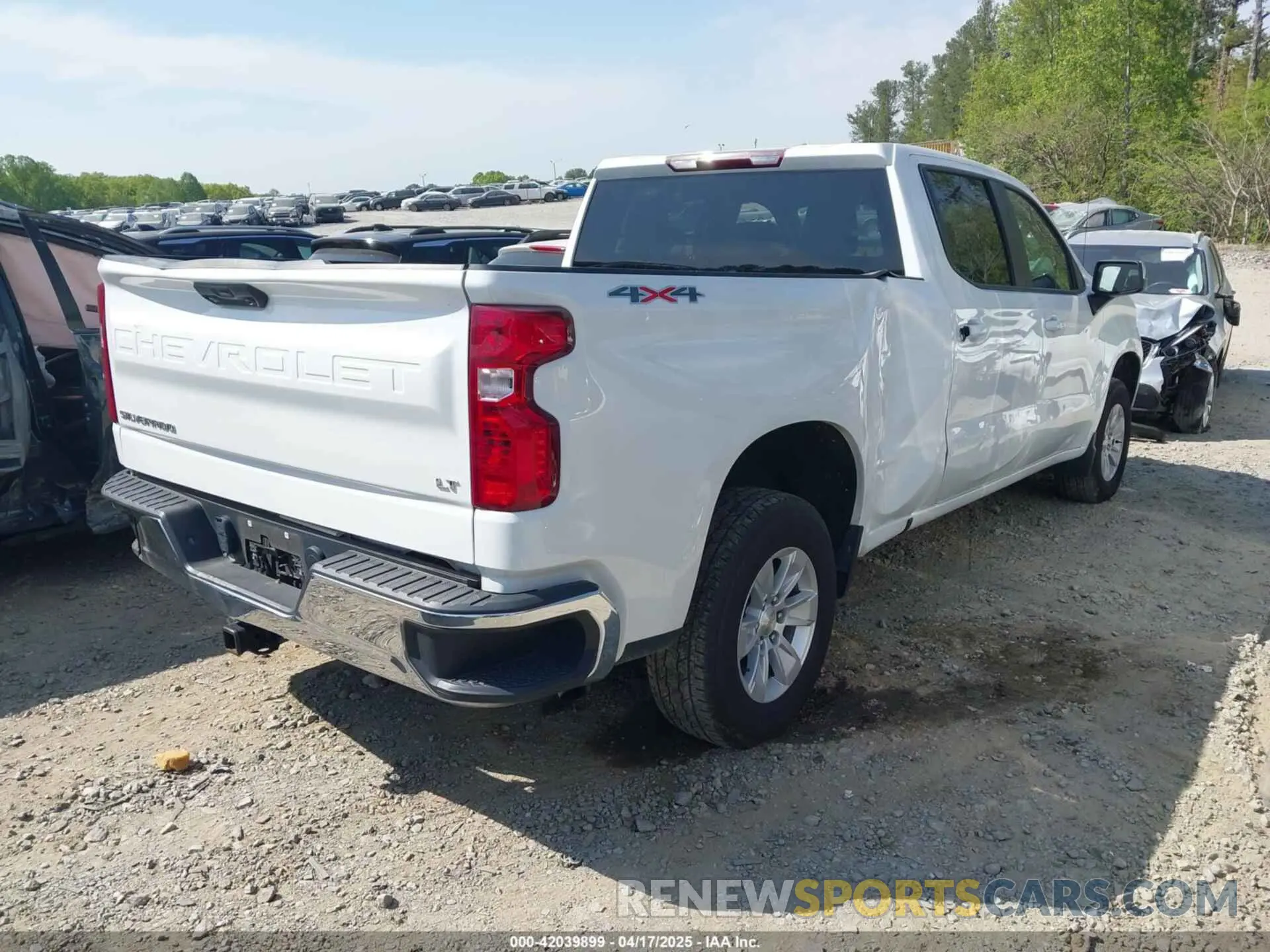 4 Photograph of a damaged car 1GCPDDEK2PZ313965 CHEVROLET SILVERADO 1500 2023