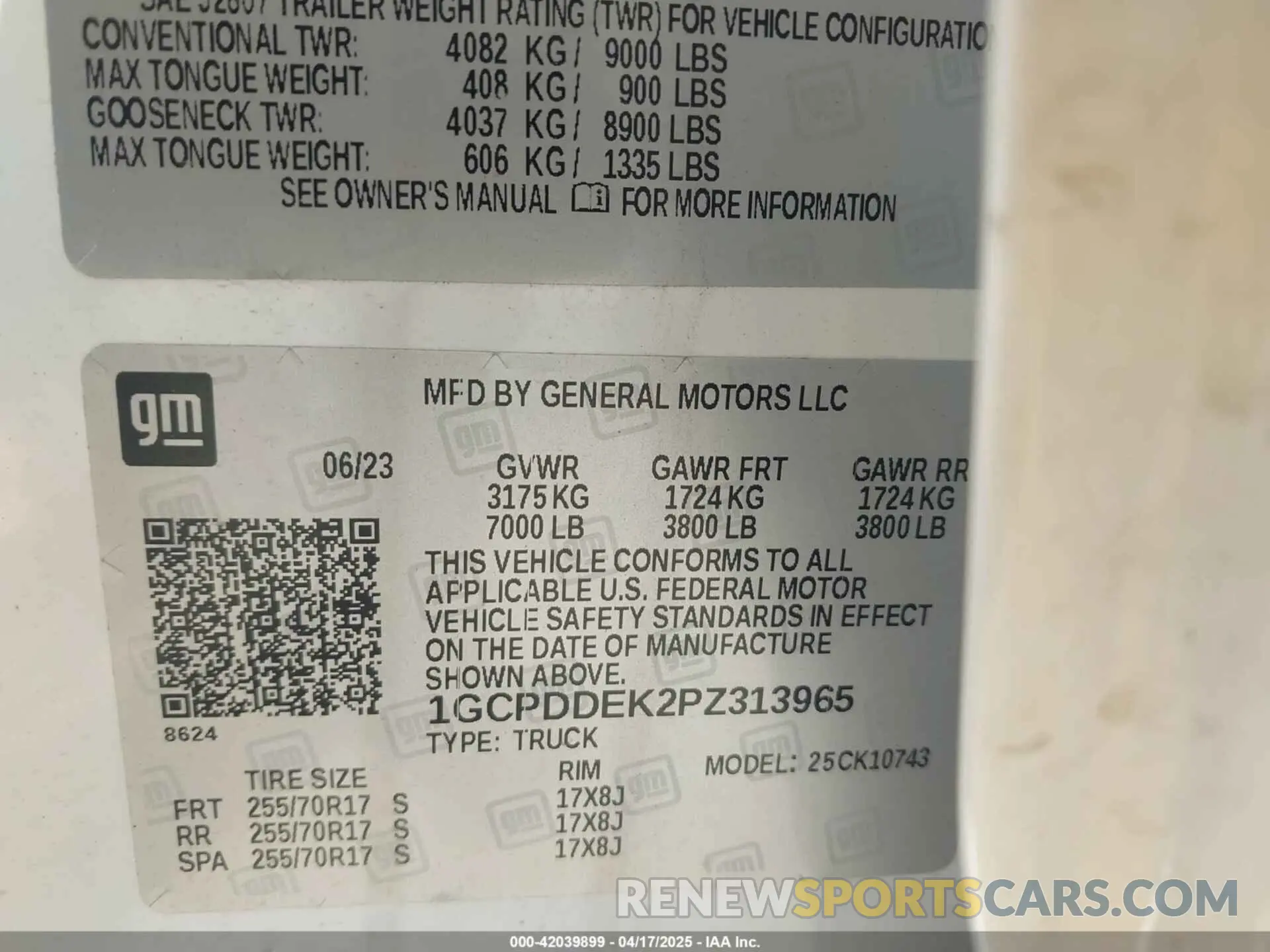 9 Photograph of a damaged car 1GCPDDEK2PZ313965 CHEVROLET SILVERADO 1500 2023