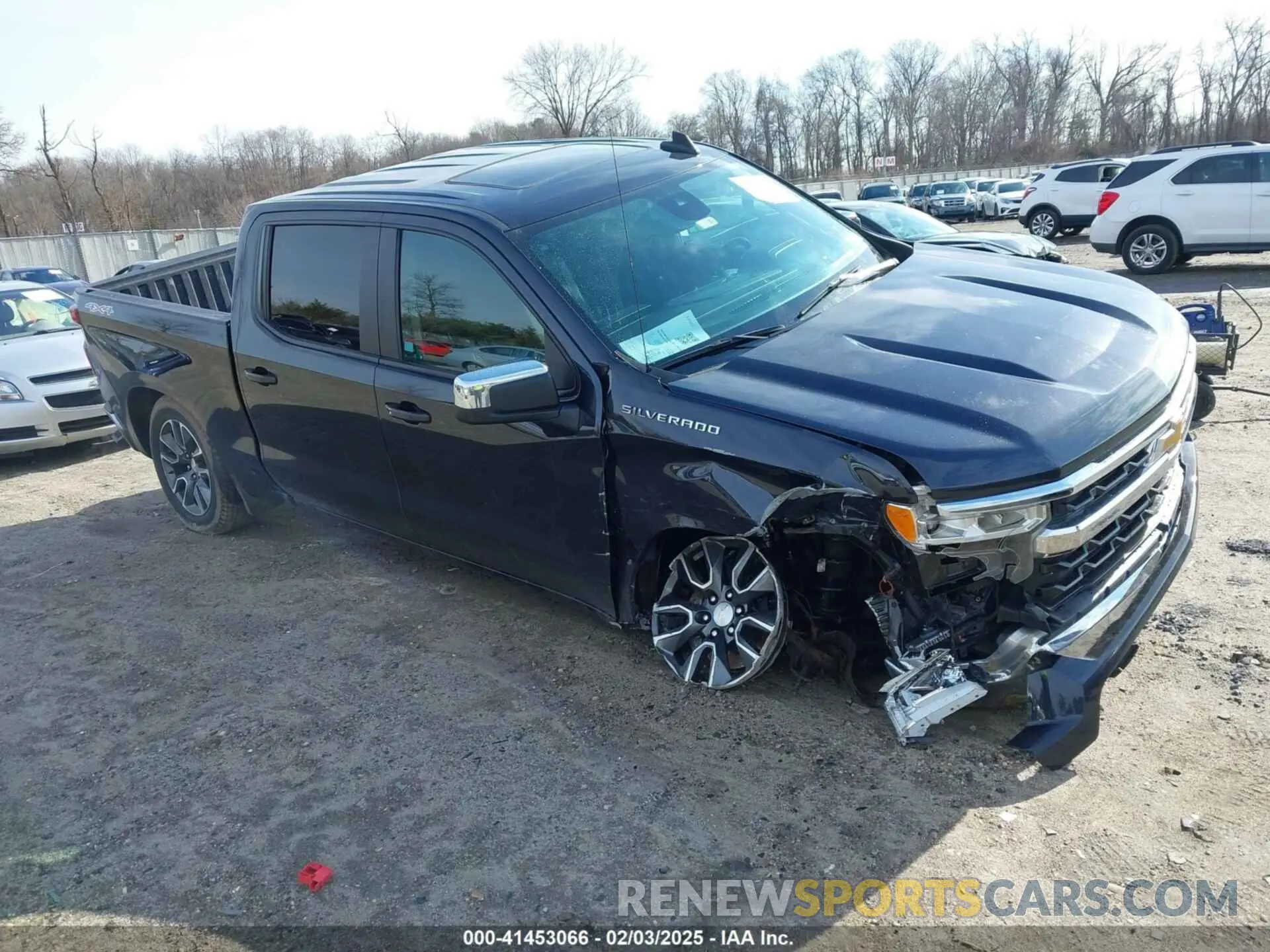 1 Photograph of a damaged car 1GCPDKEK5PZ172023 CHEVROLET SILVERADO 1500 2023