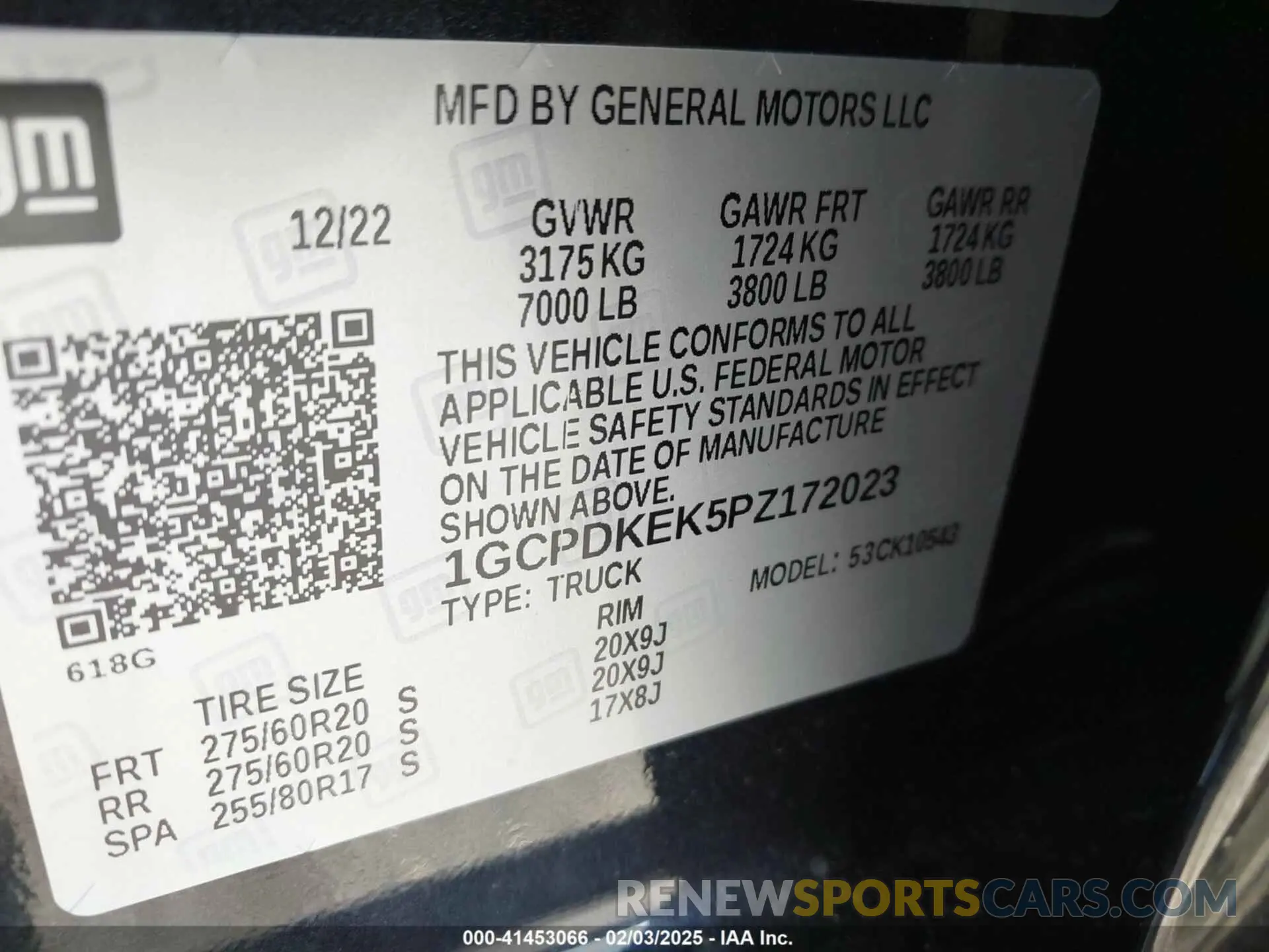 9 Photograph of a damaged car 1GCPDKEK5PZ172023 CHEVROLET SILVERADO 1500 2023