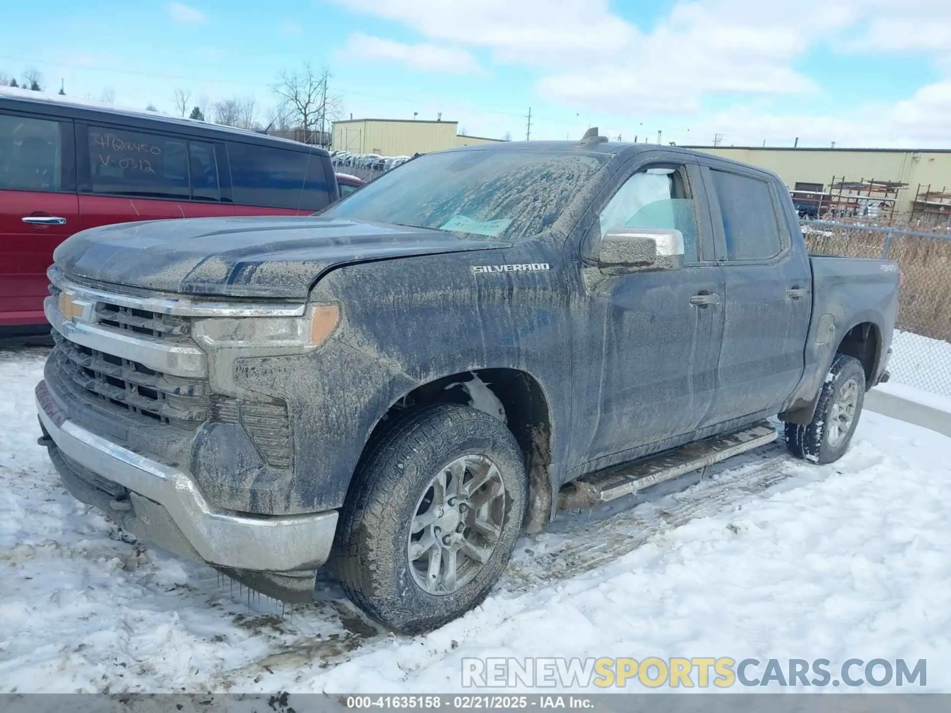 2 Photograph of a damaged car 1GCPDKEK5PZ191350 CHEVROLET SILVERADO 1500 2023