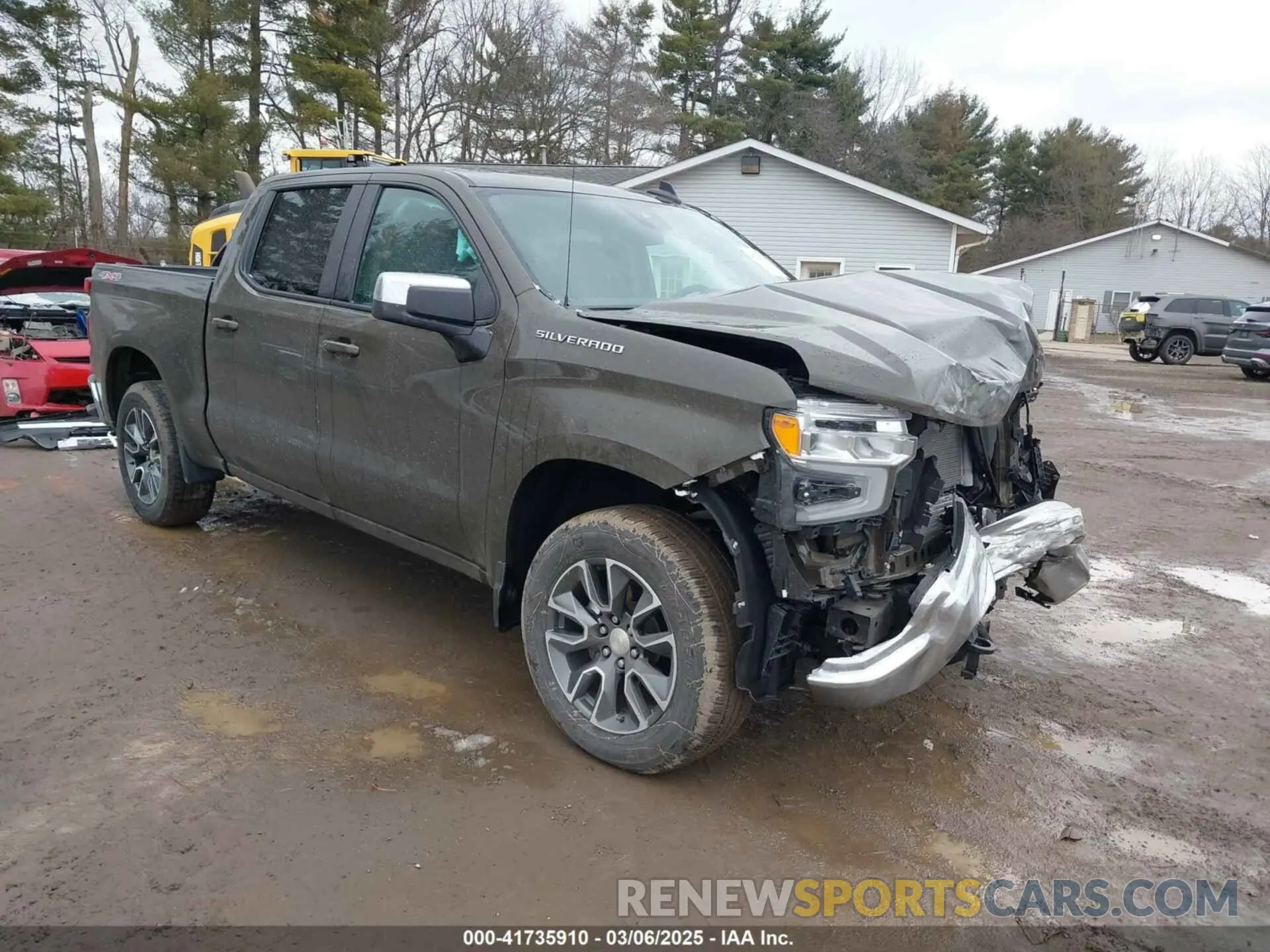 1 Photograph of a damaged car 1GCPDKEK6PZ166666 CHEVROLET SILVERADO 1500 2023