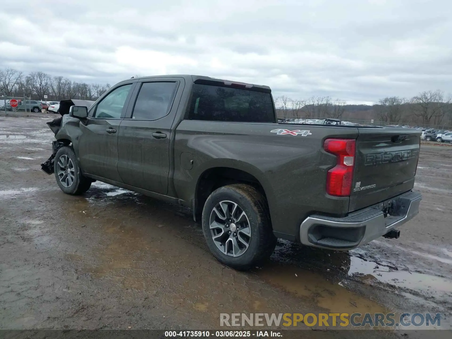3 Photograph of a damaged car 1GCPDKEK6PZ166666 CHEVROLET SILVERADO 1500 2023