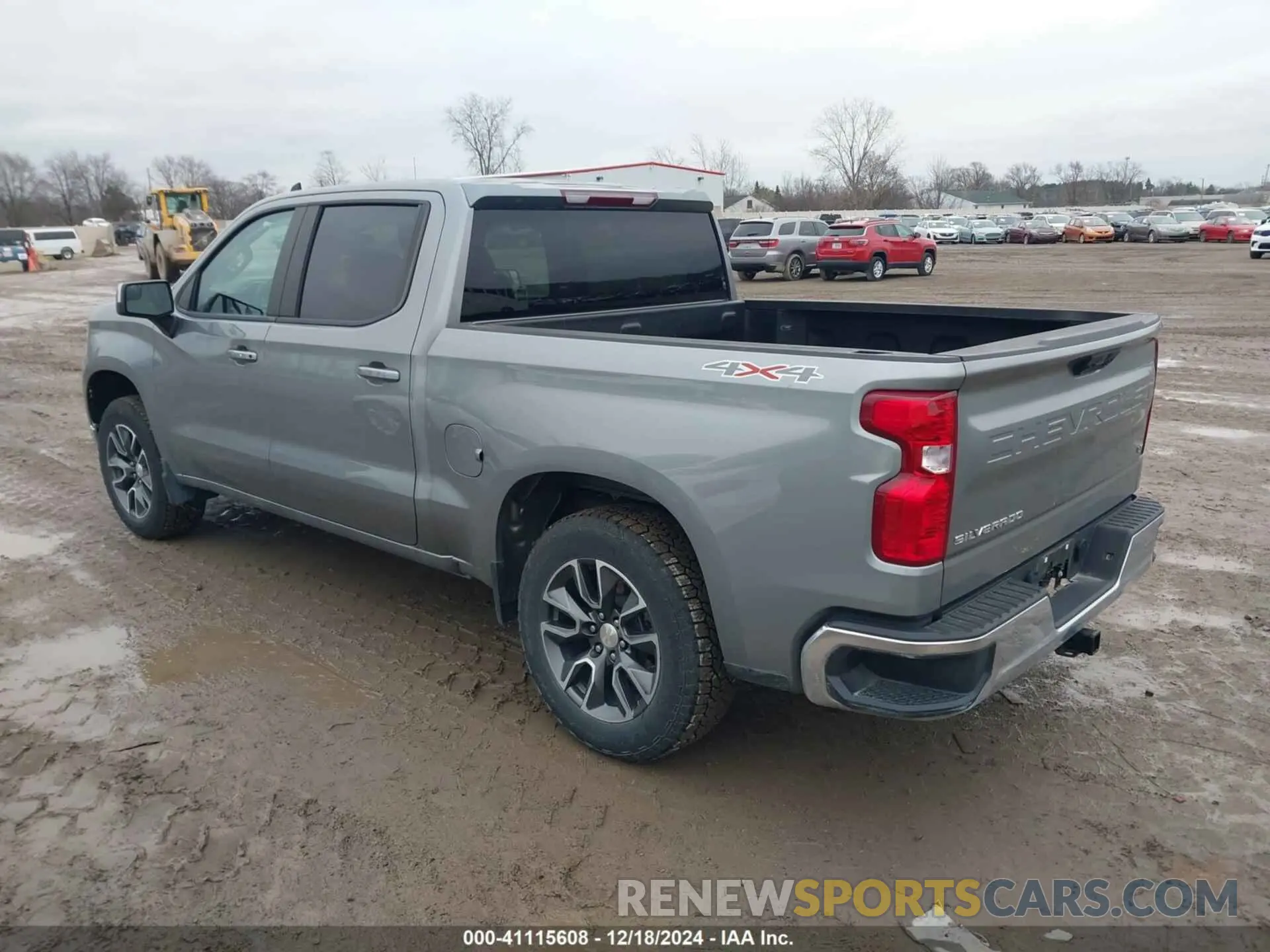 3 Photograph of a damaged car 1GCPDKEK6PZ181359 CHEVROLET SILVERADO 1500 2023