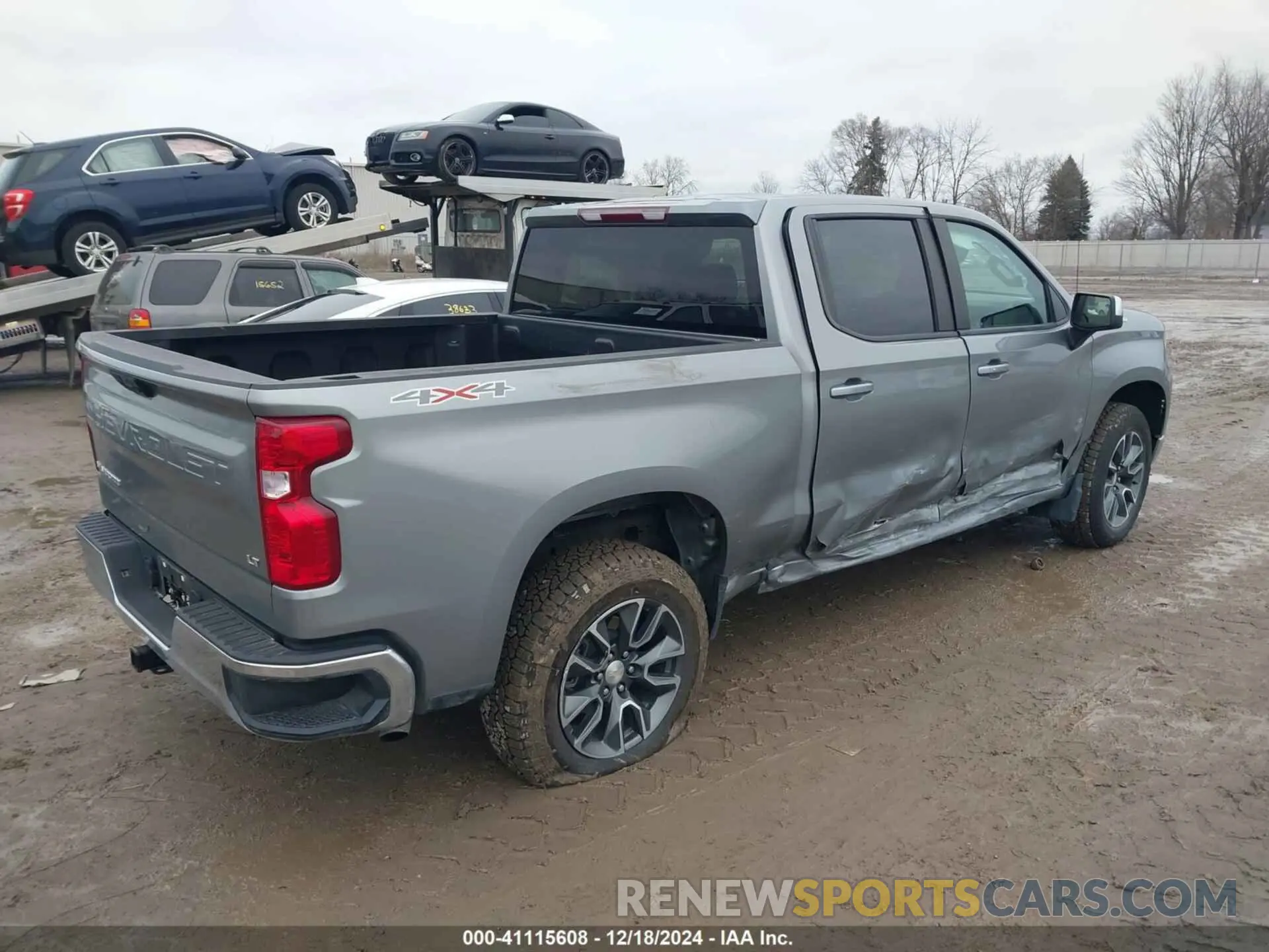 4 Photograph of a damaged car 1GCPDKEK6PZ181359 CHEVROLET SILVERADO 1500 2023