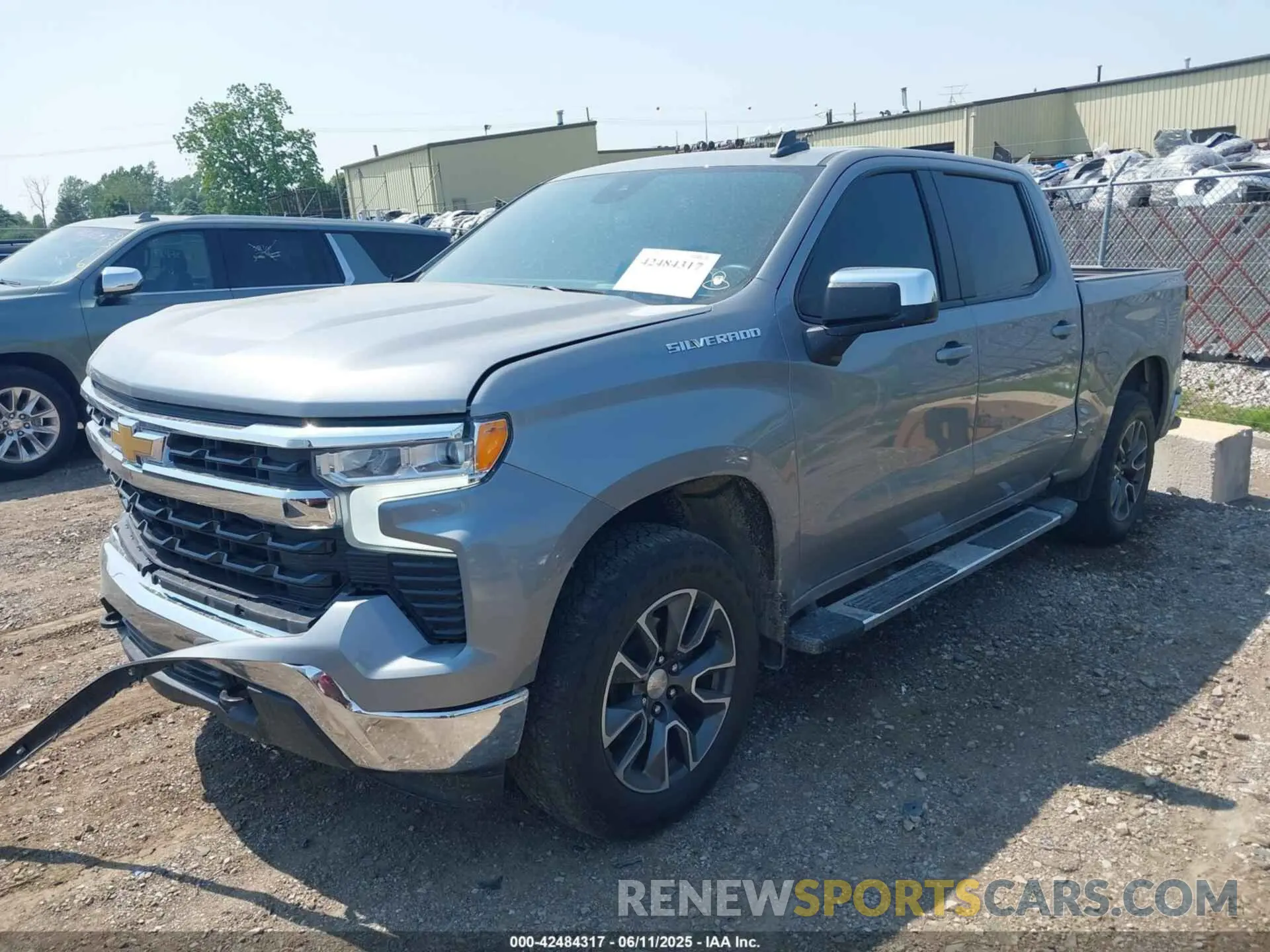 2 Photograph of a damaged car 1GCPDKEKXPZ154455 CHEVROLET SILVERADO 1500 2023