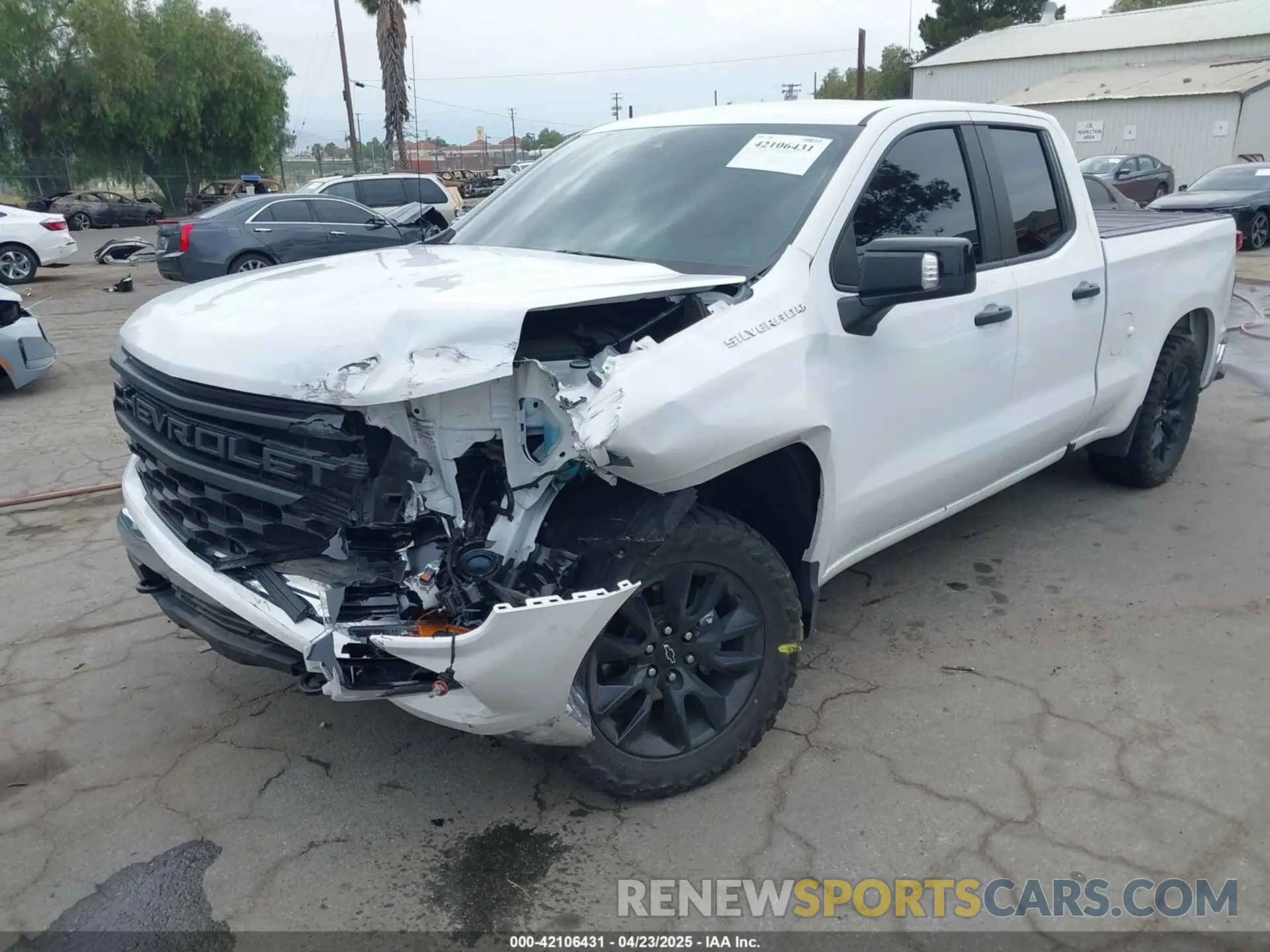 2 Photograph of a damaged car 1GCRAAEK7PZ333001 CHEVROLET SILVERADO 1500 2023