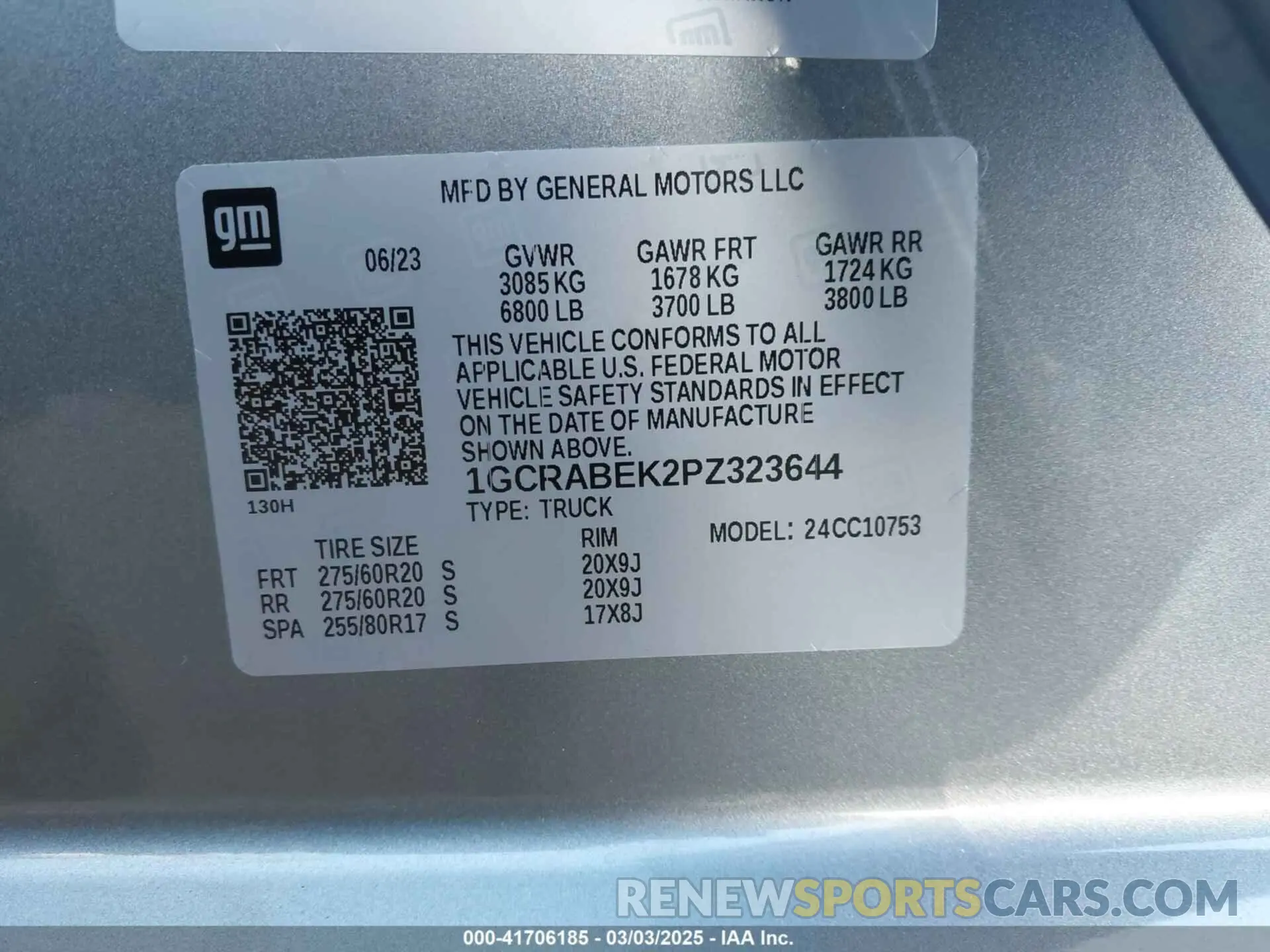 9 Photograph of a damaged car 1GCRABEK2PZ323644 CHEVROLET SILVERADO 1500 2023