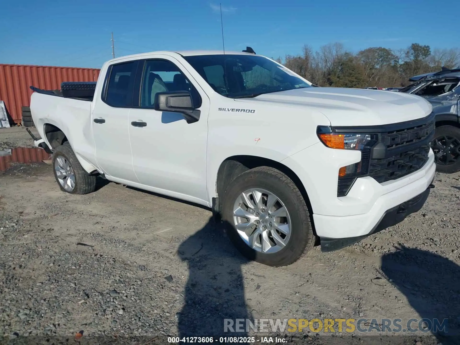 1 Photograph of a damaged car 1GCRABEK7PZ262632 CHEVROLET SILVERADO 1500 2023