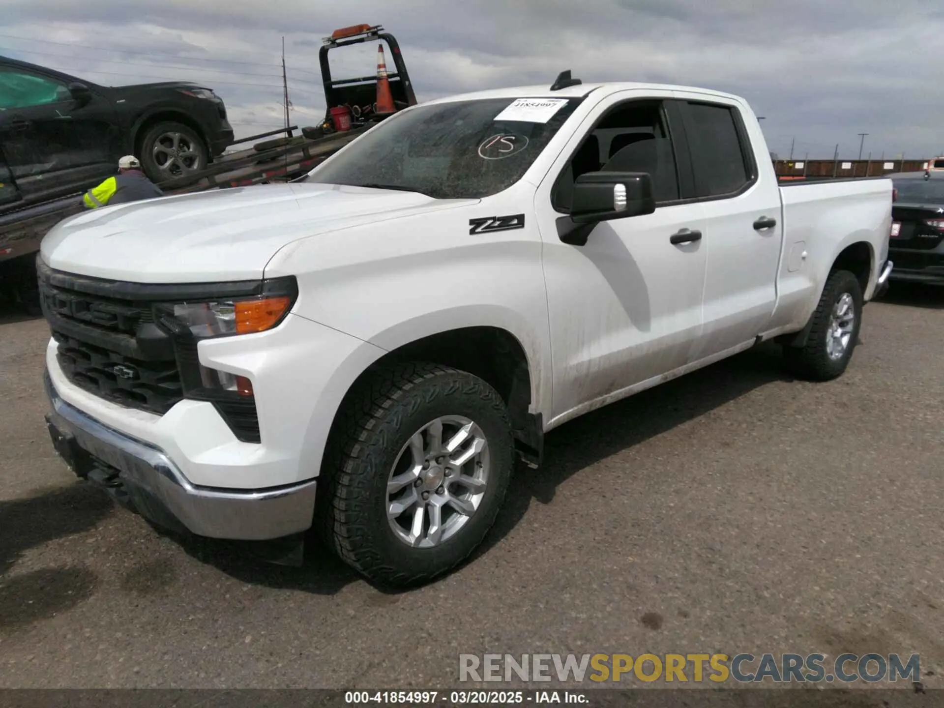 2 Photograph of a damaged car 1GCRDAED9PZ297966 CHEVROLET SILVERADO 1500 2023