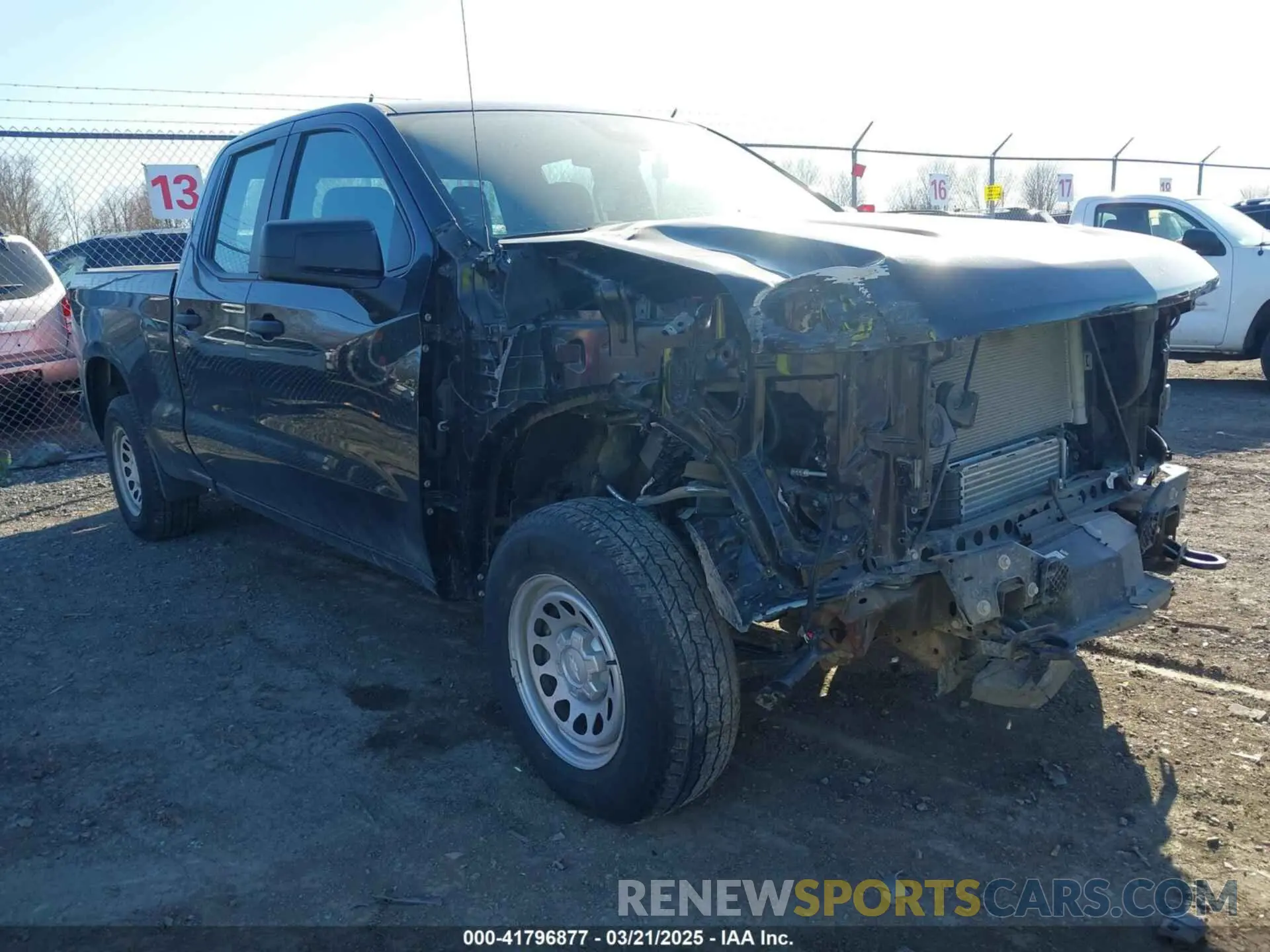1 Photograph of a damaged car 1GCRDAEK1PZ231054 CHEVROLET SILVERADO 1500 2023