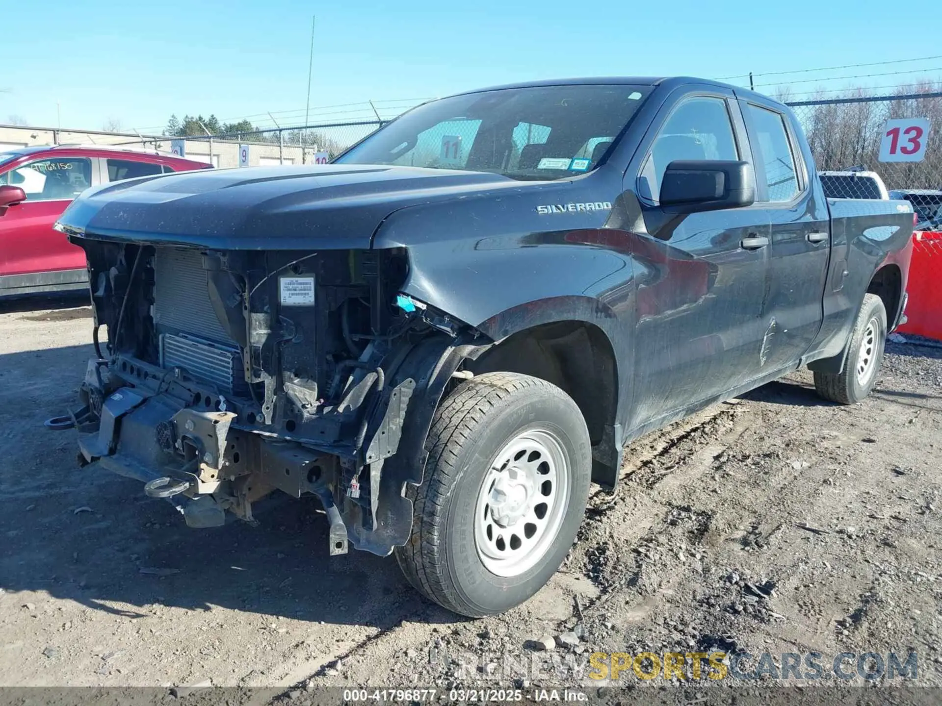 2 Photograph of a damaged car 1GCRDAEK1PZ231054 CHEVROLET SILVERADO 1500 2023