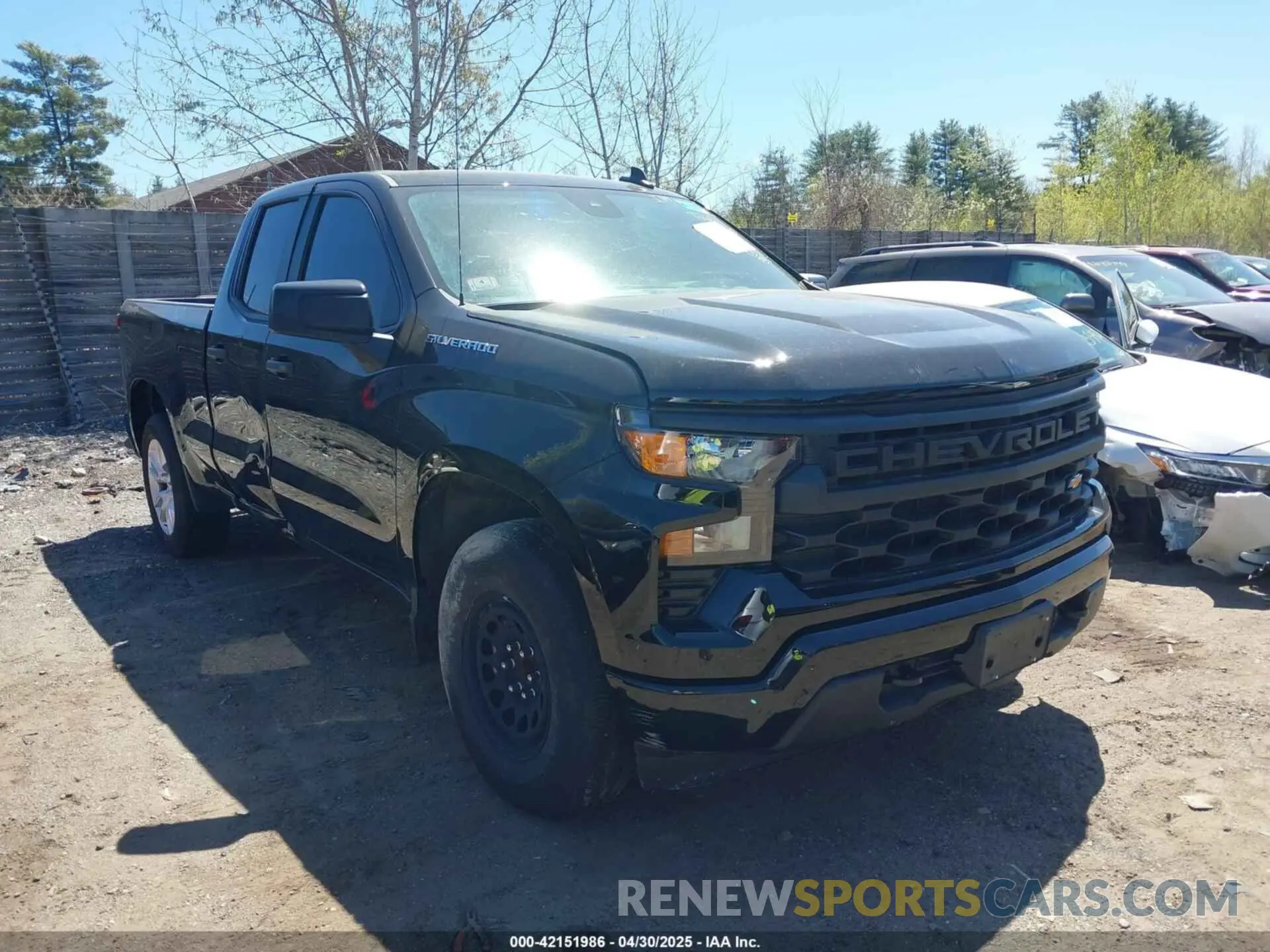 1 Photograph of a damaged car 1GCRDBEK3PZ231482 CHEVROLET SILVERADO 1500 2023