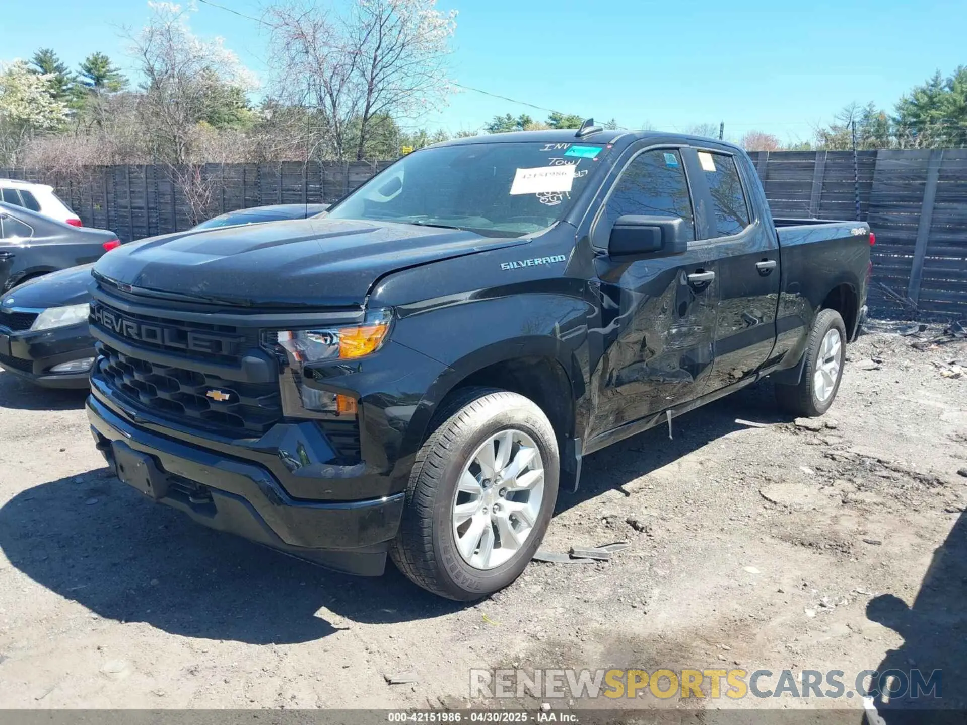 2 Photograph of a damaged car 1GCRDBEK3PZ231482 CHEVROLET SILVERADO 1500 2023