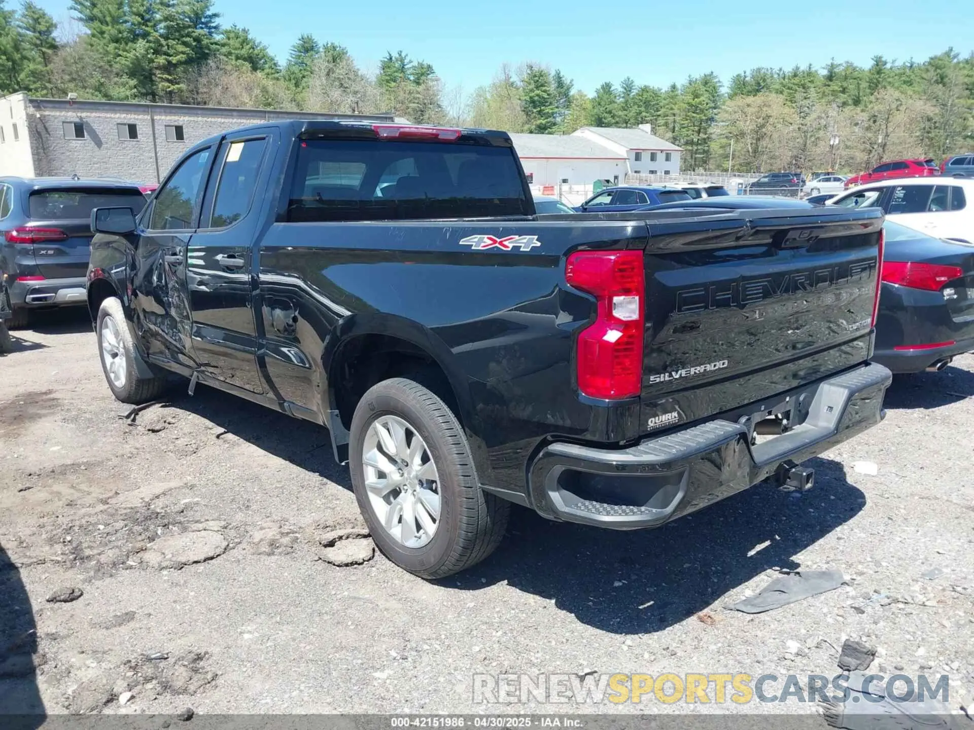 3 Photograph of a damaged car 1GCRDBEK3PZ231482 CHEVROLET SILVERADO 1500 2023