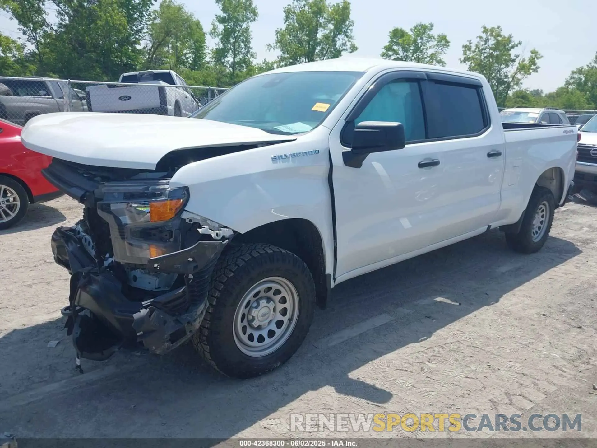 2 Photograph of a damaged car 1GCUDAED4PZ181553 CHEVROLET SILVERADO 1500 2023