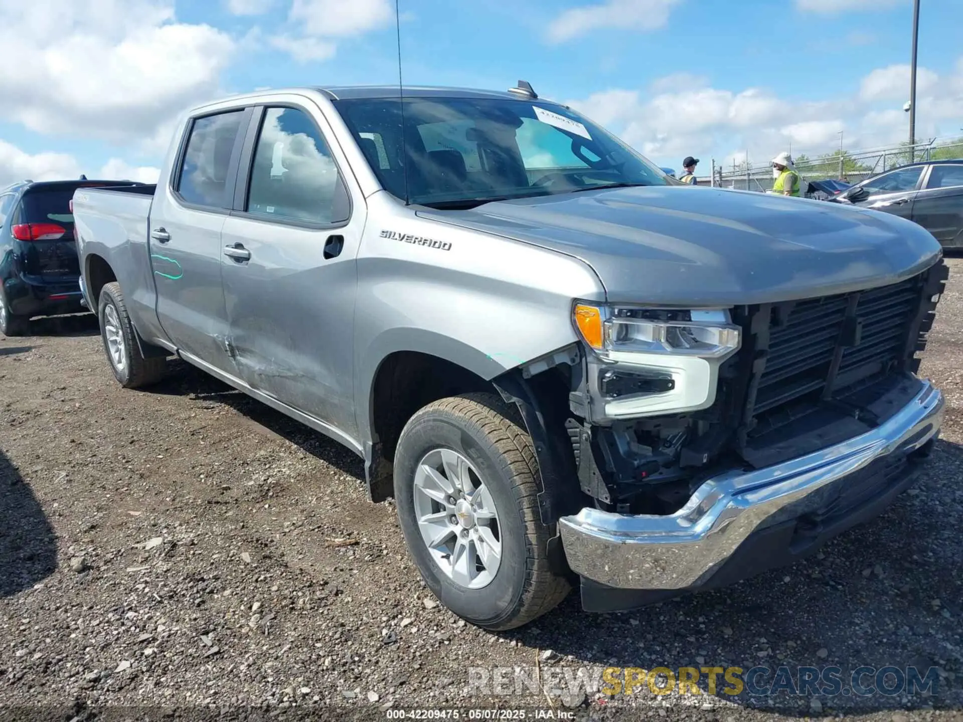 1 Photograph of a damaged car 1GCUDDED4PZ315933 CHEVROLET SILVERADO 1500 2023