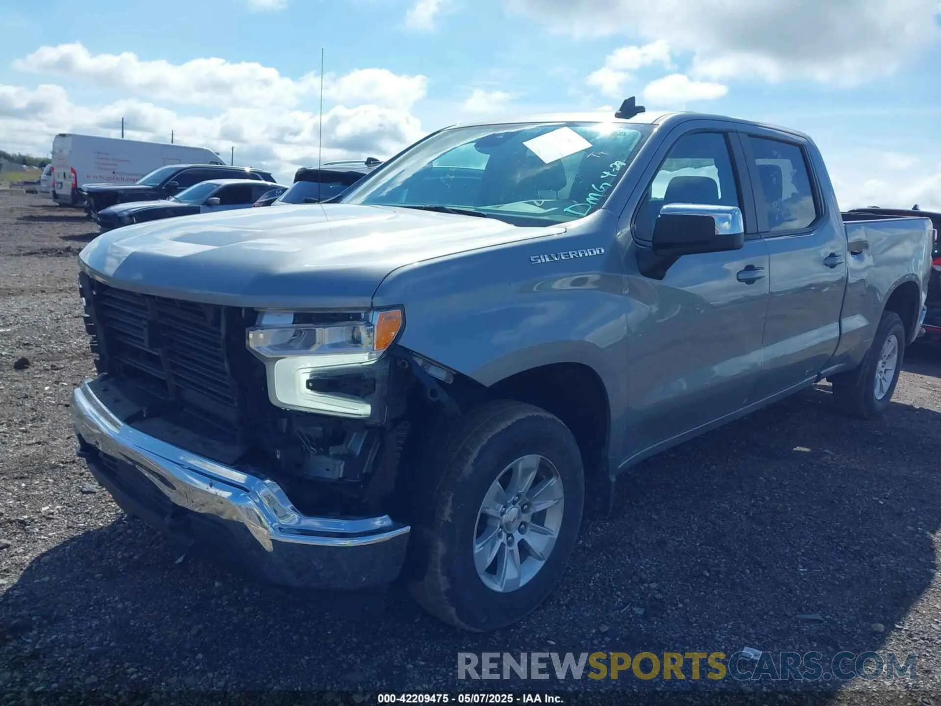 2 Photograph of a damaged car 1GCUDDED4PZ315933 CHEVROLET SILVERADO 1500 2023