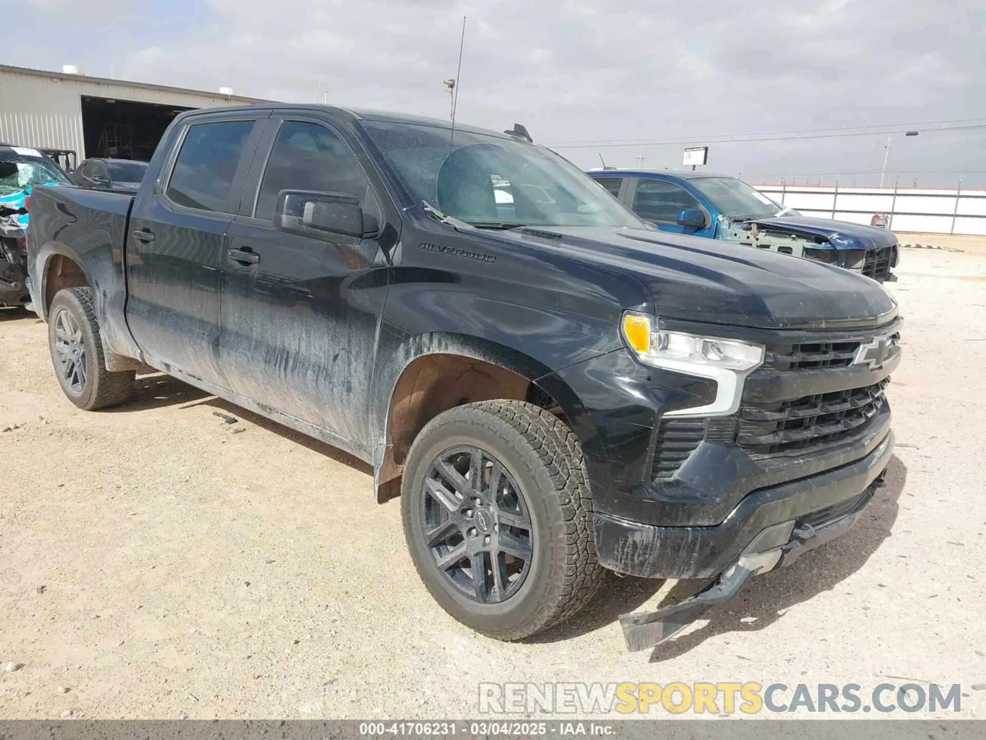 1 Photograph of a damaged car 1GCUDEE83PZ184132 CHEVROLET SILVERADO 1500 2023
