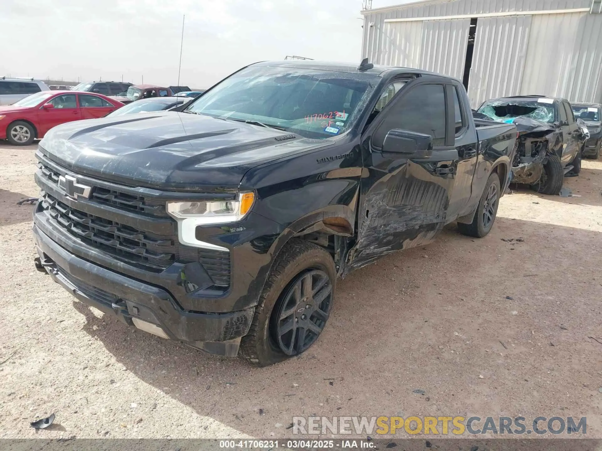 2 Photograph of a damaged car 1GCUDEE83PZ184132 CHEVROLET SILVERADO 1500 2023