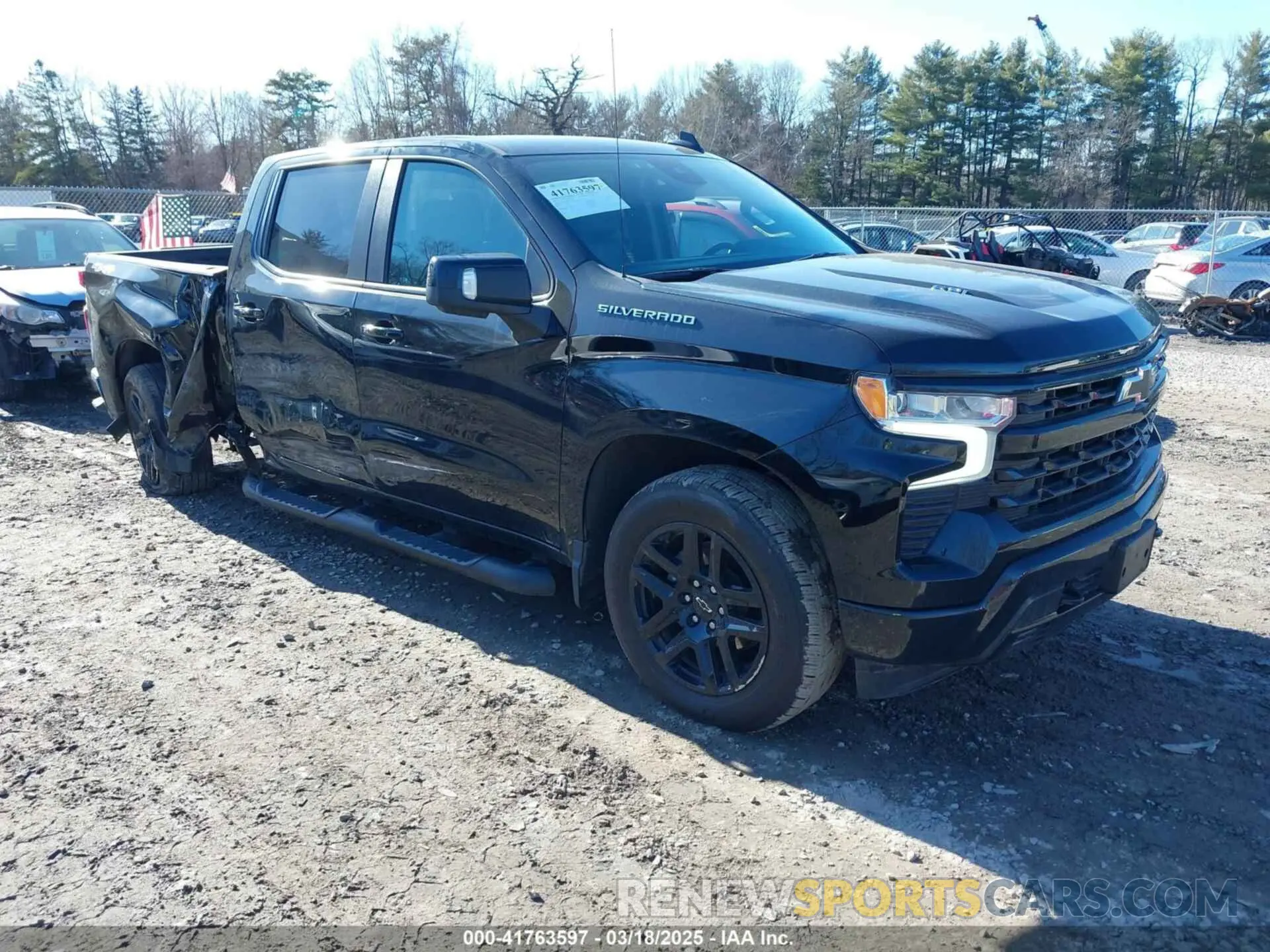 1 Photograph of a damaged car 1GCUDEEL4PZ303326 CHEVROLET SILVERADO 1500 2023