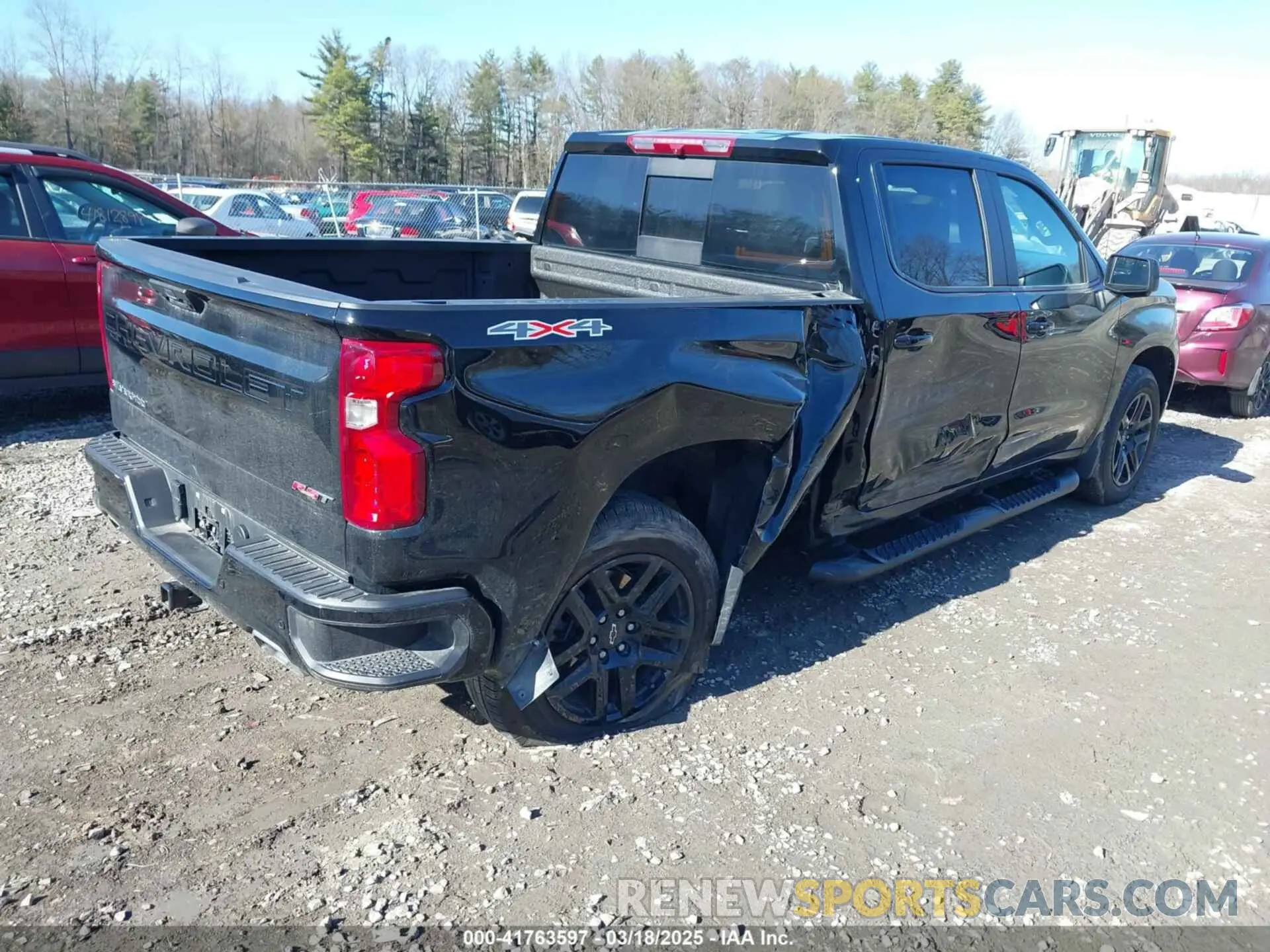 4 Photograph of a damaged car 1GCUDEEL4PZ303326 CHEVROLET SILVERADO 1500 2023