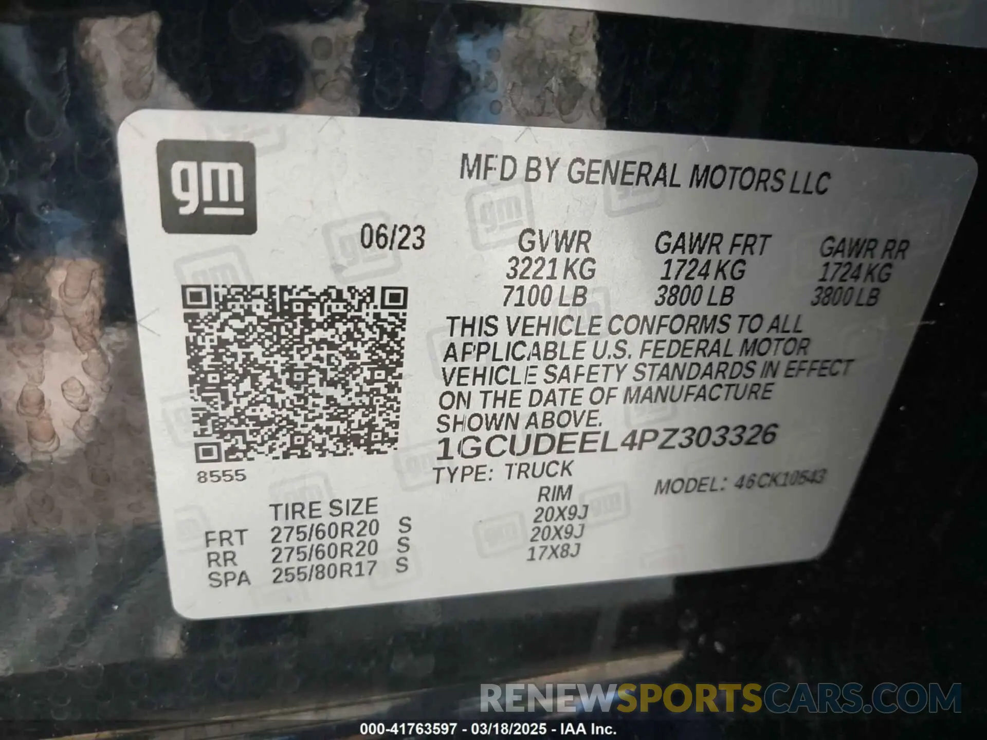 9 Photograph of a damaged car 1GCUDEEL4PZ303326 CHEVROLET SILVERADO 1500 2023