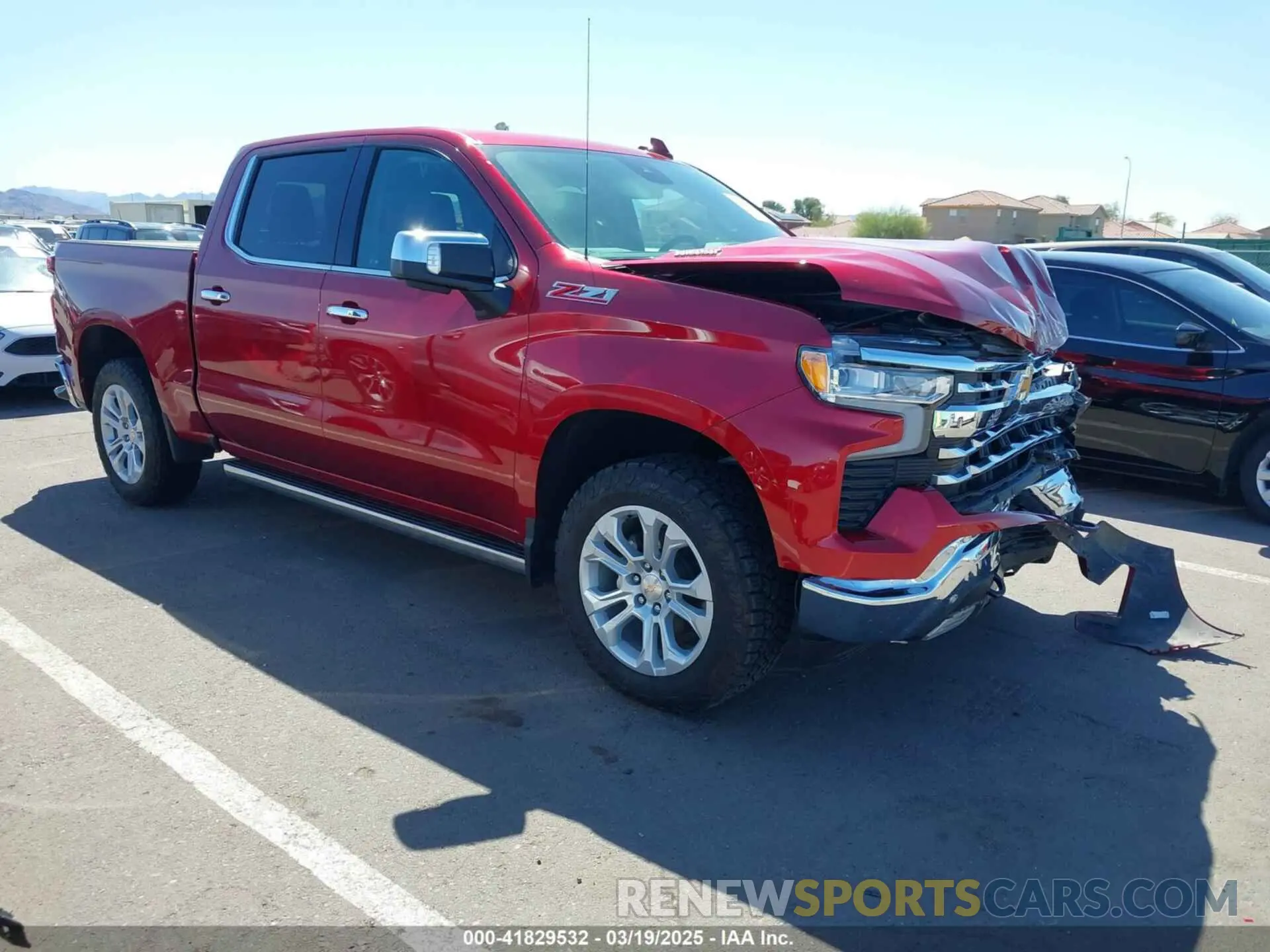 1 Photograph of a damaged car 1GCUDGE85PZ190638 CHEVROLET SILVERADO 1500 2023