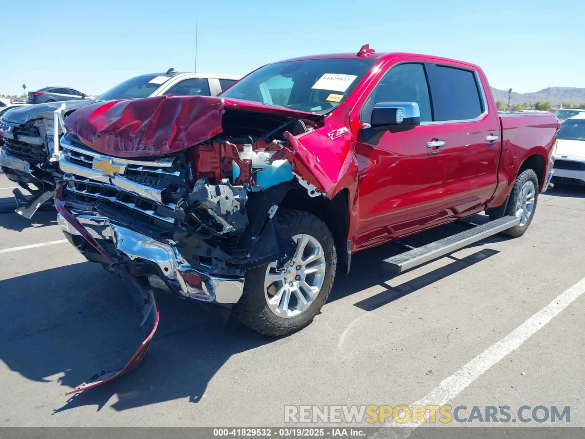 2 Photograph of a damaged car 1GCUDGE85PZ190638 CHEVROLET SILVERADO 1500 2023