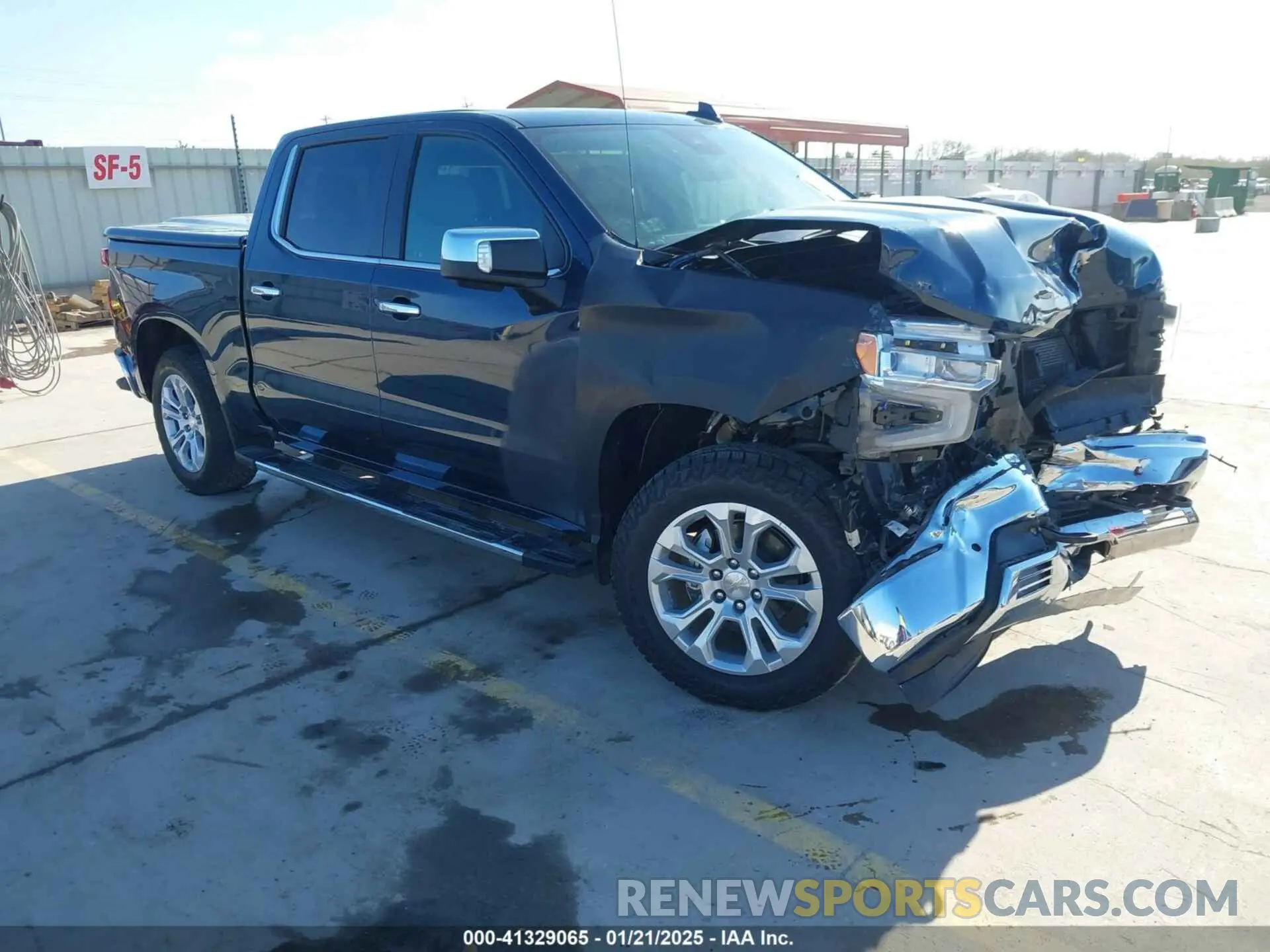 1 Photograph of a damaged car 1GCUDGE8XPZ241924 CHEVROLET SILVERADO 1500 2023