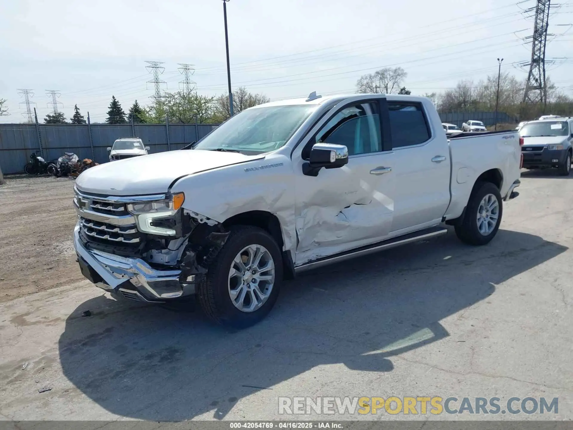 2 Photograph of a damaged car 1GCUDGEDXPZ127242 CHEVROLET SILVERADO 1500 2023
