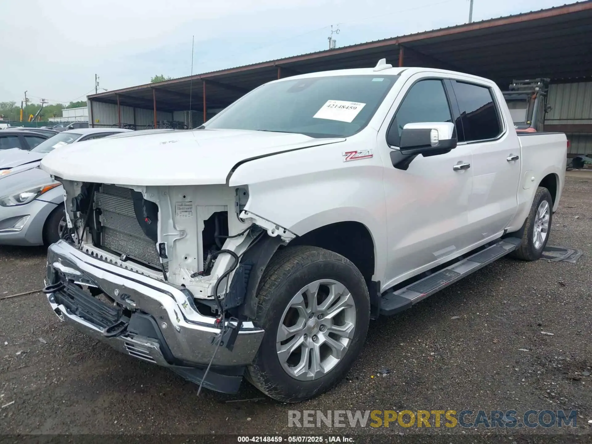 2 Photograph of a damaged car 1GCUDGEL1PZ176790 CHEVROLET SILVERADO 1500 2023