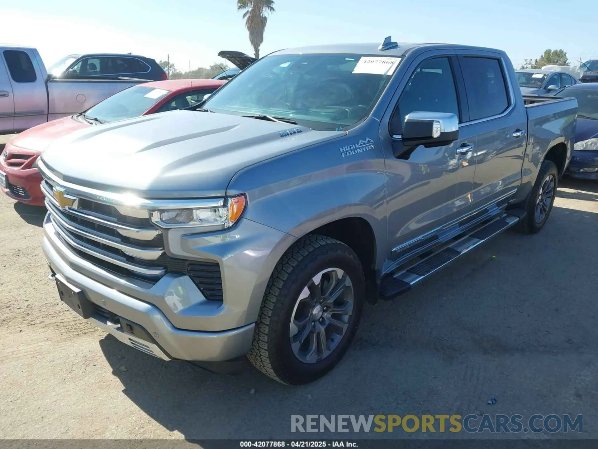 2 Photograph of a damaged car 1GCUDJE88PZ135954 CHEVROLET SILVERADO 1500 2023