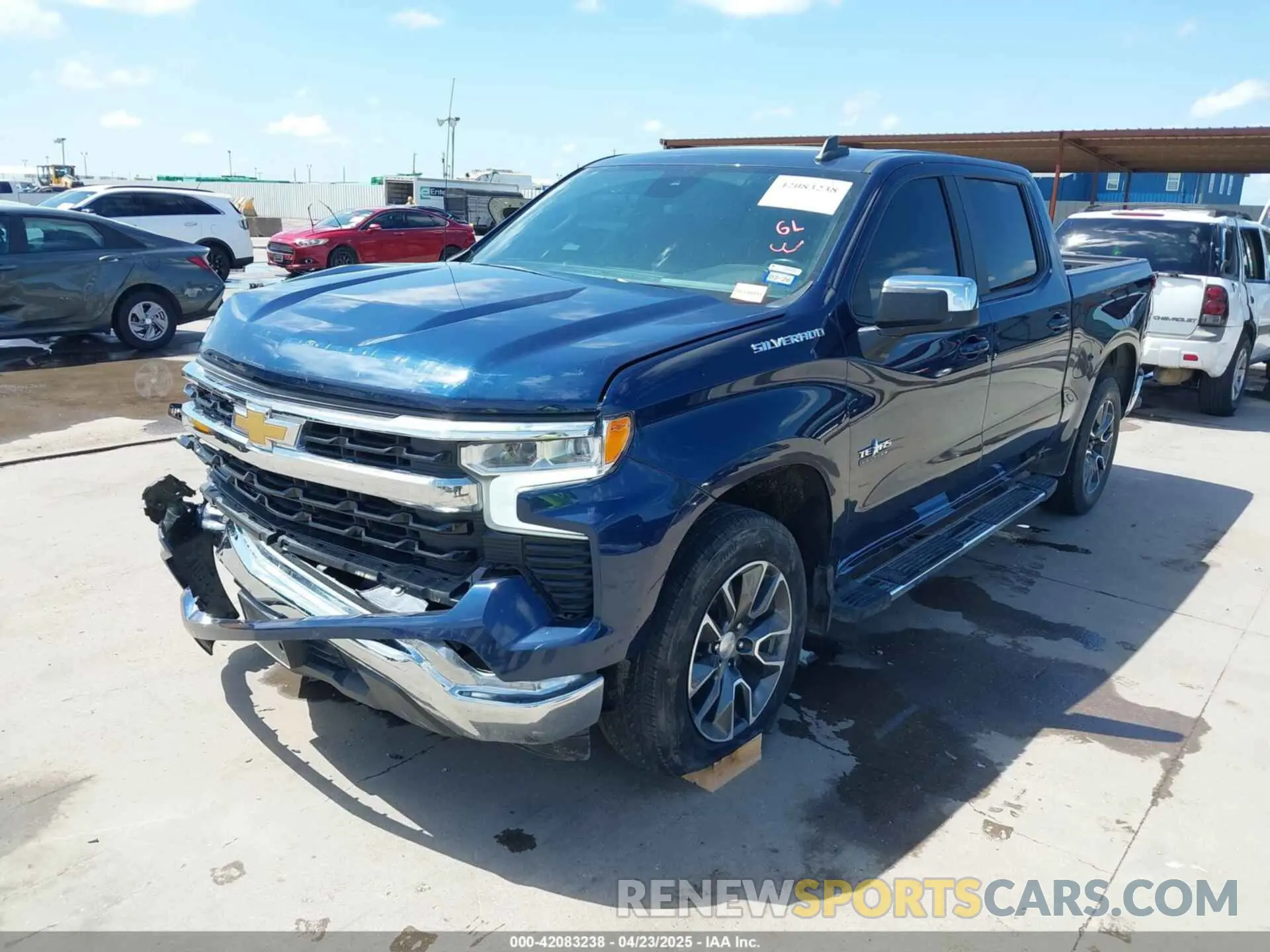 2 Photograph of a damaged car 2GCPACED3P1125744 CHEVROLET SILVERADO 1500 2023