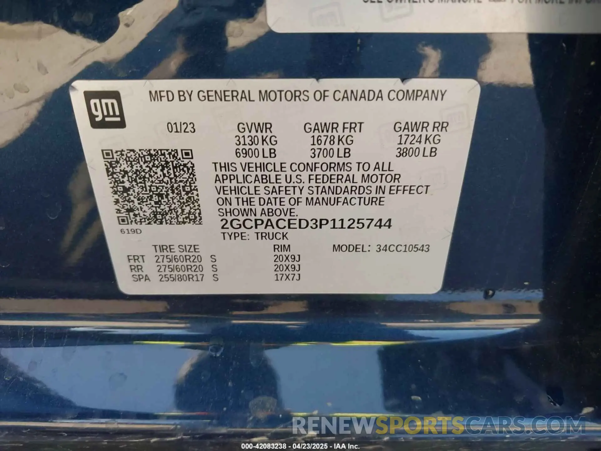 9 Photograph of a damaged car 2GCPACED3P1125744 CHEVROLET SILVERADO 1500 2023