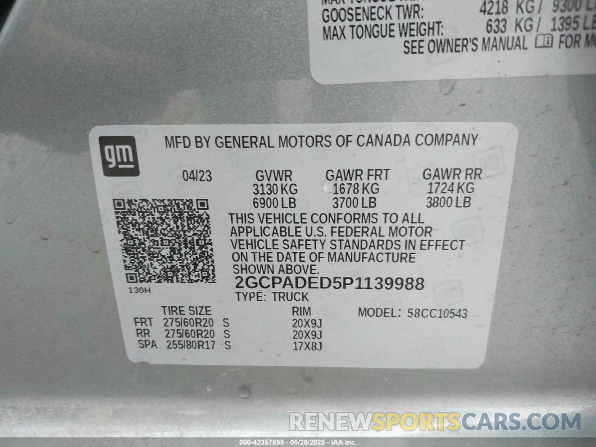 9 Photograph of a damaged car 2GCPADED5P1139988 CHEVROLET SILVERADO 1500 2023