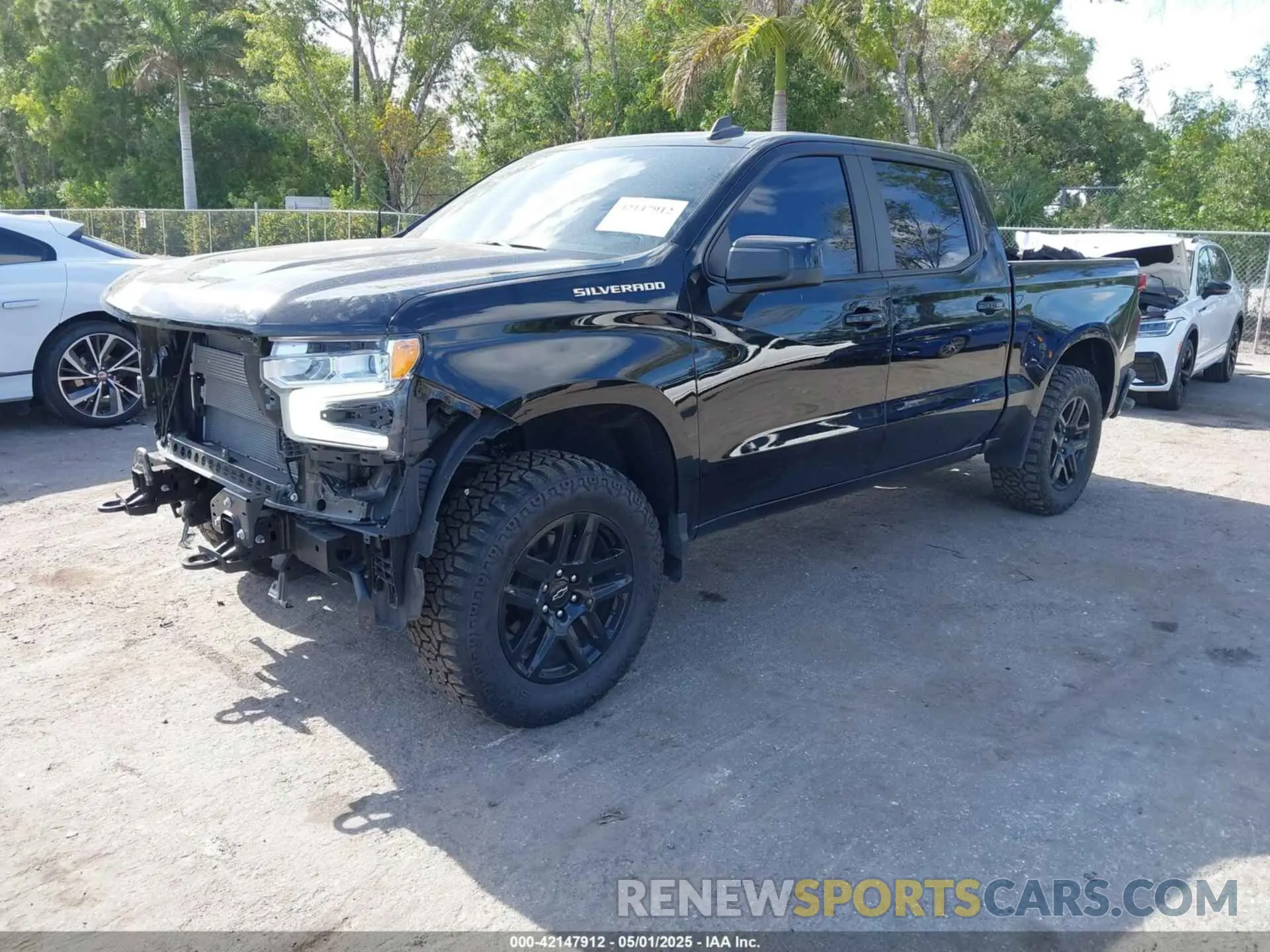2 Photograph of a damaged car 2GCPADED5P1154457 CHEVROLET SILVERADO 1500 2023