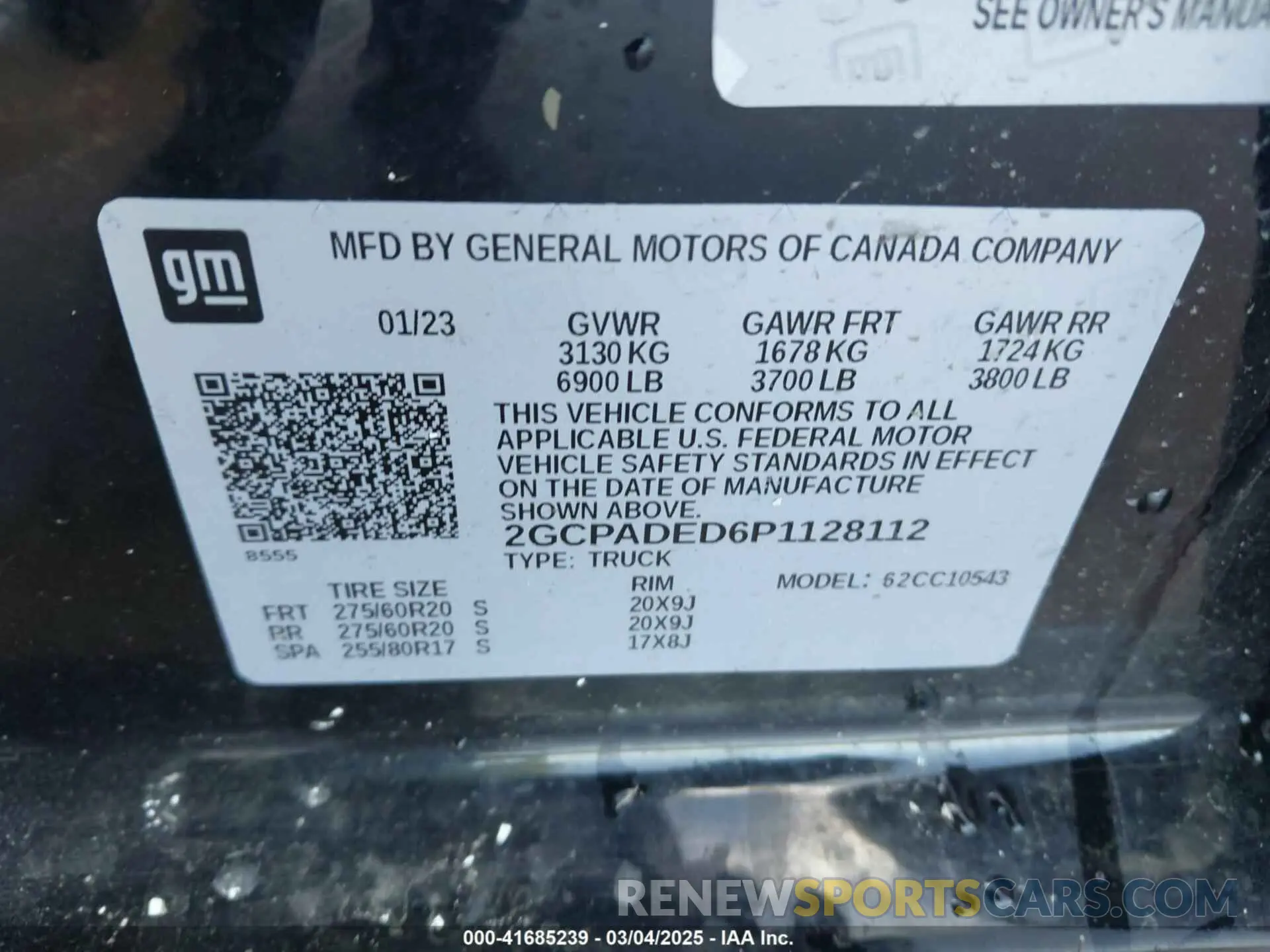 9 Photograph of a damaged car 2GCPADED6P1128112 CHEVROLET SILVERADO 1500 2023
