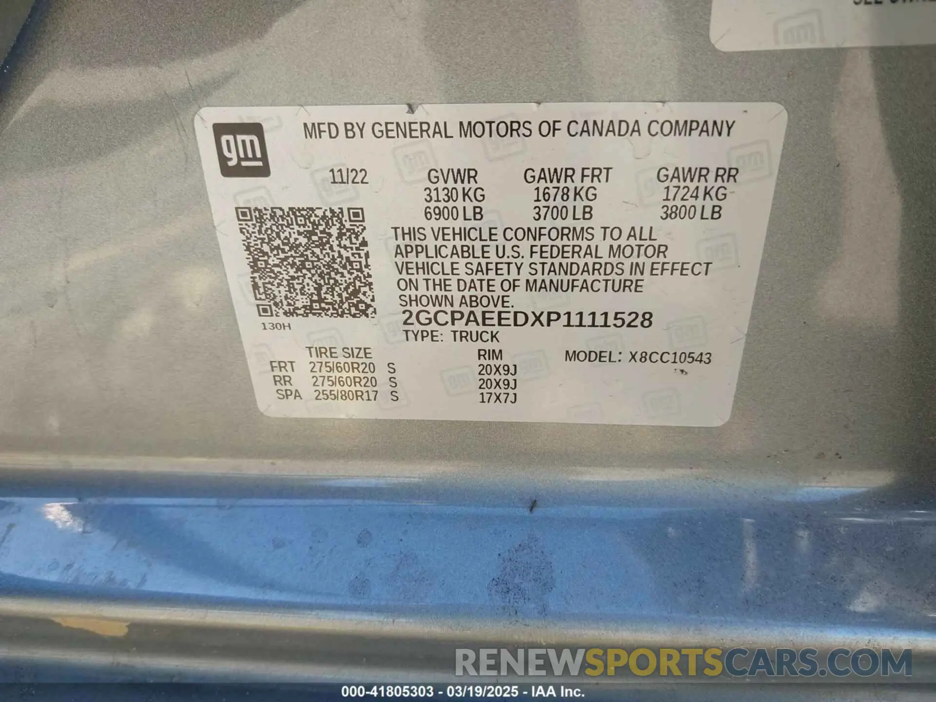 9 Photograph of a damaged car 2GCPAEEDXP1111528 CHEVROLET SILVERADO 1500 2023
