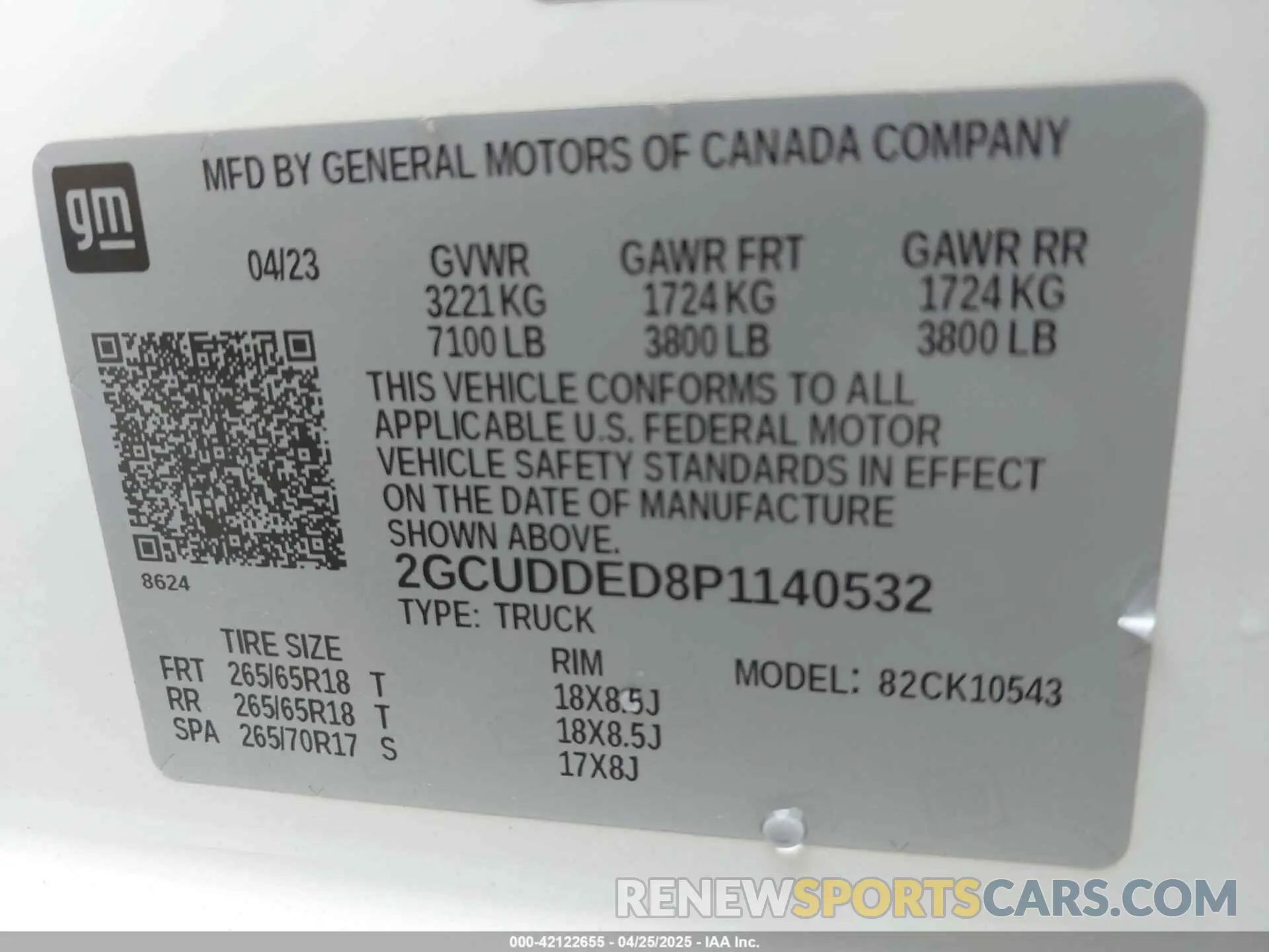 9 Photograph of a damaged car 2GCUDDED8P1140532 CHEVROLET SILVERADO 1500 2023