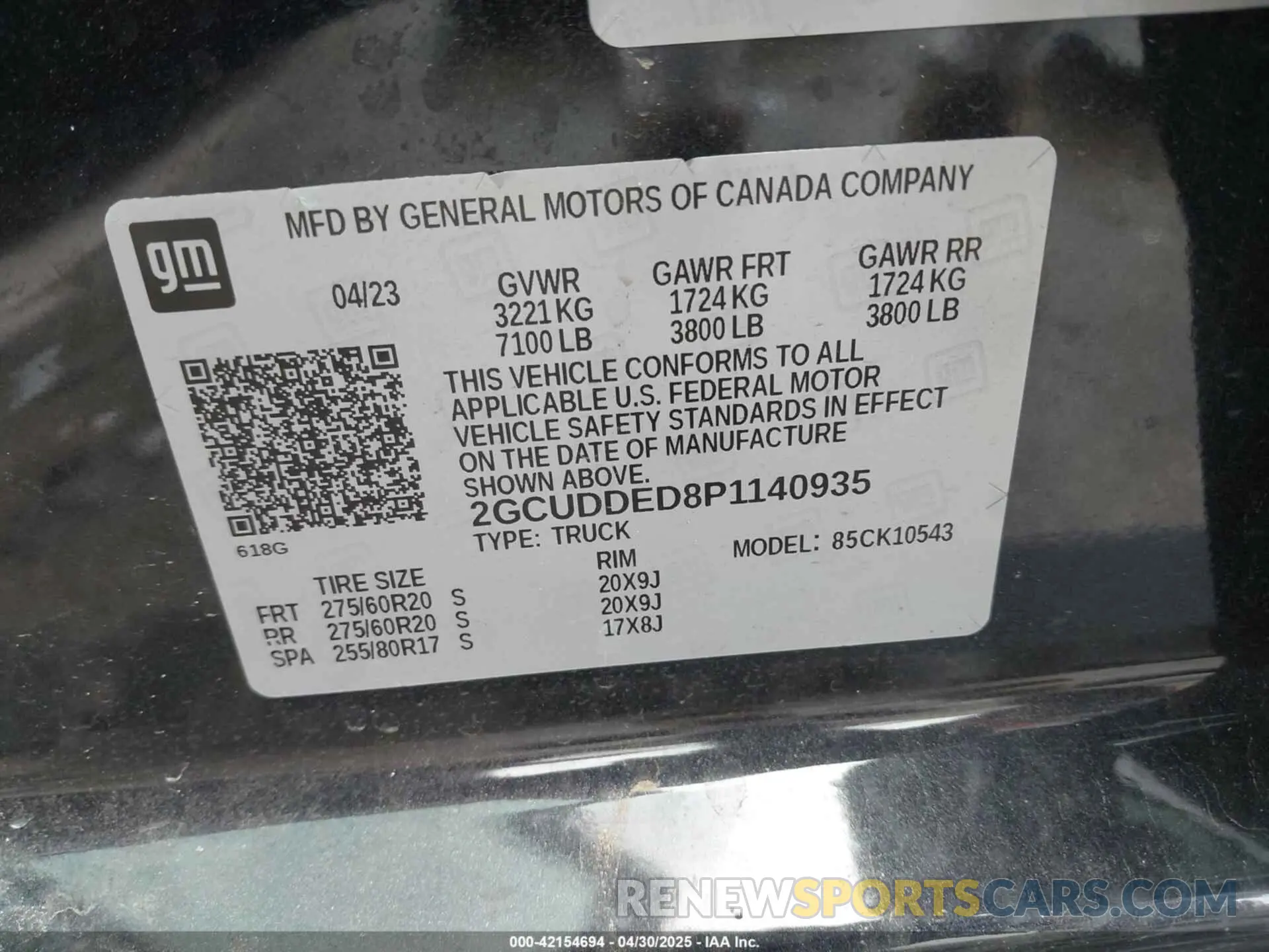 9 Photograph of a damaged car 2GCUDDED8P1140935 CHEVROLET SILVERADO 1500 2023