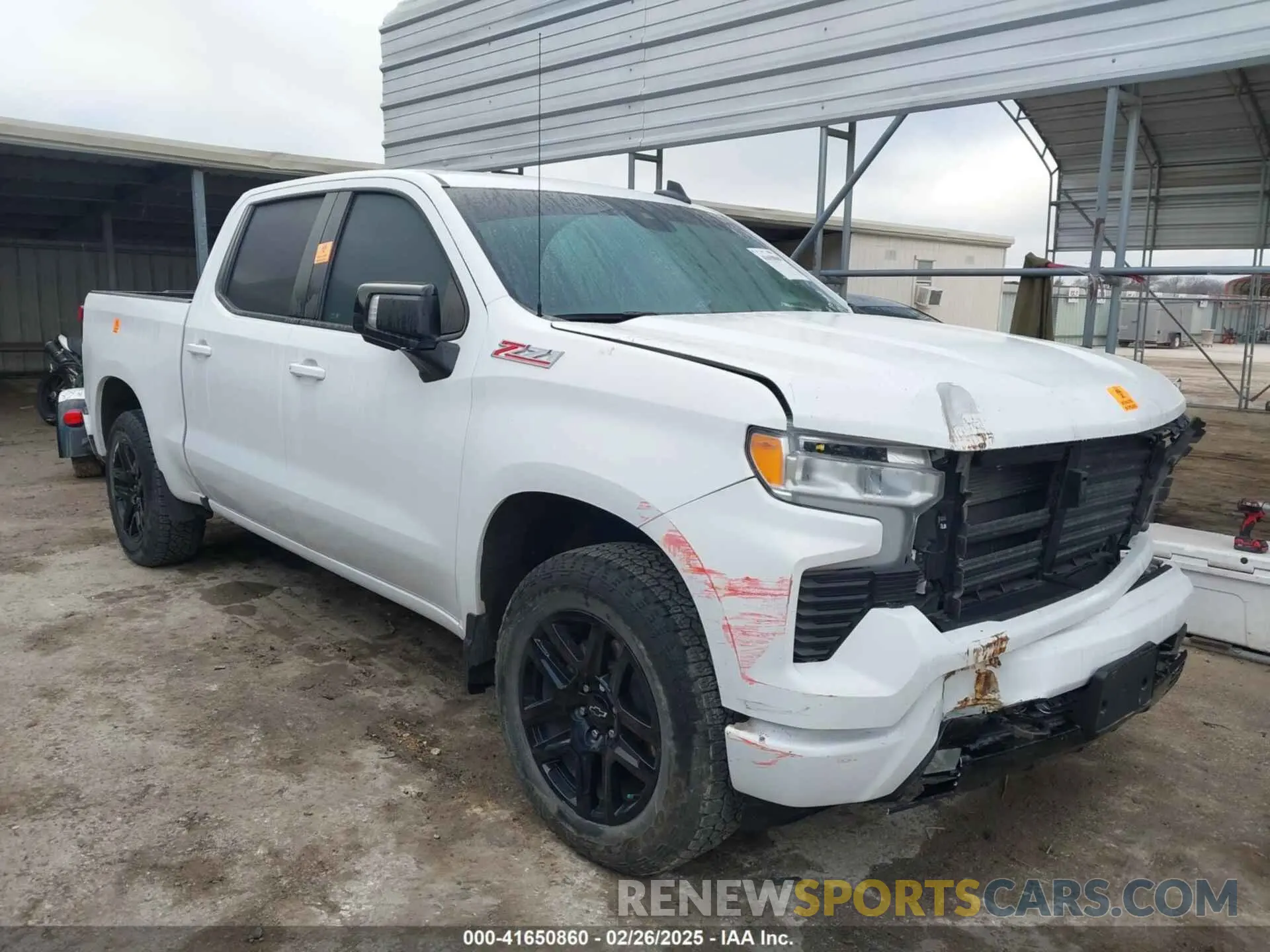 1 Photograph of a damaged car 2GCUDEEDXP1128436 CHEVROLET SILVERADO 1500 2023