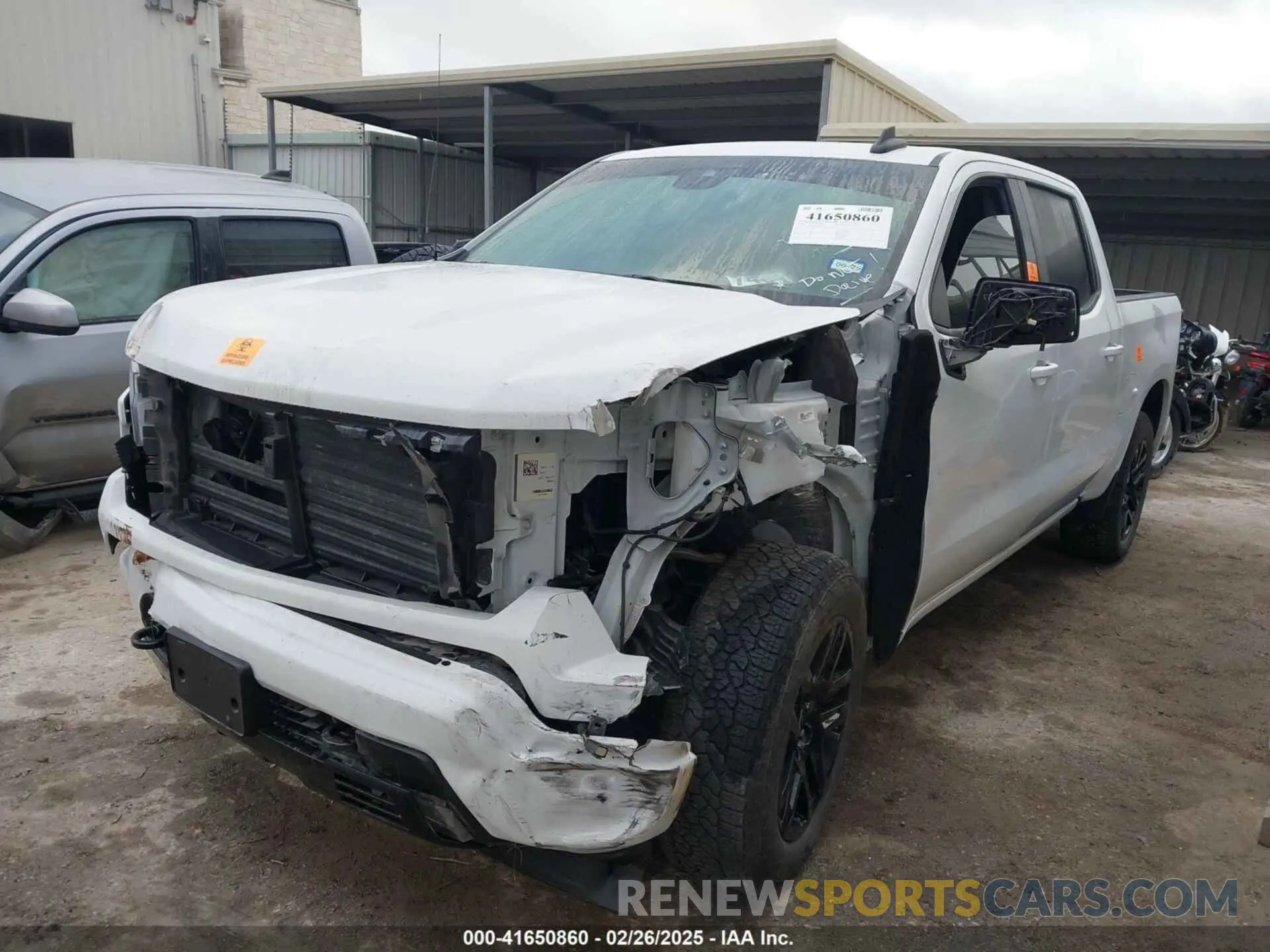 2 Photograph of a damaged car 2GCUDEEDXP1128436 CHEVROLET SILVERADO 1500 2023