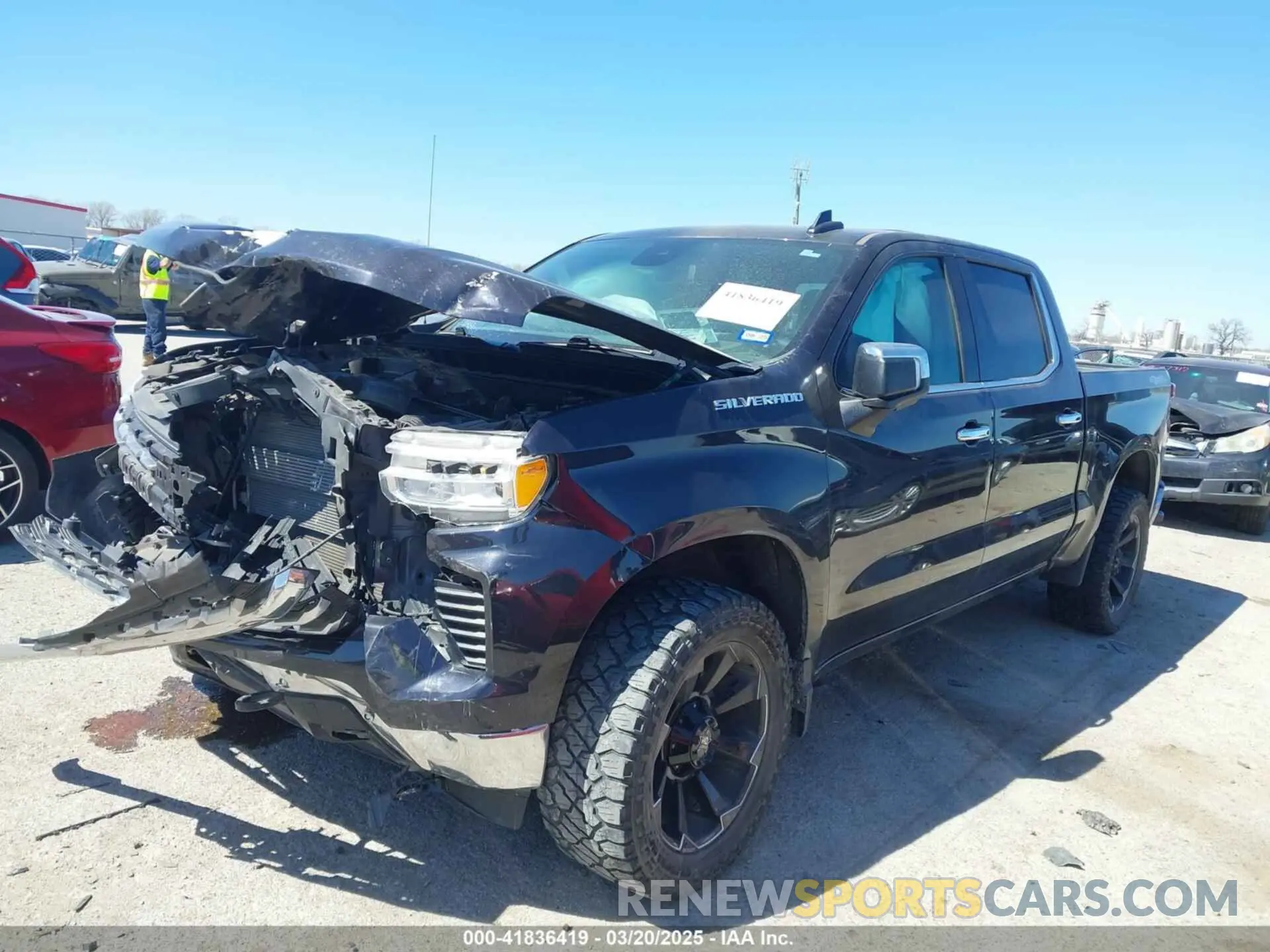 2 Photograph of a damaged car 2GCUDGED1P1106370 CHEVROLET SILVERADO 1500 2023