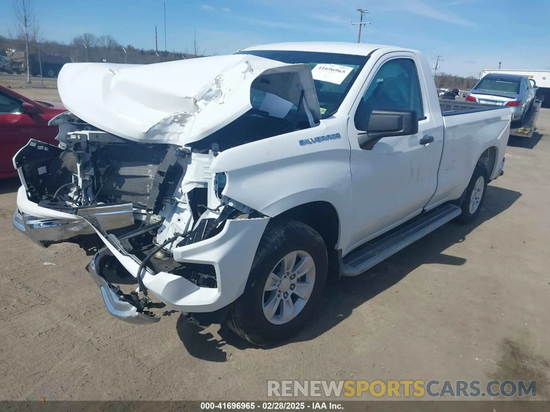 2 Photograph of a damaged car 3GCNAAED6PG306954 CHEVROLET SILVERADO 1500 2023