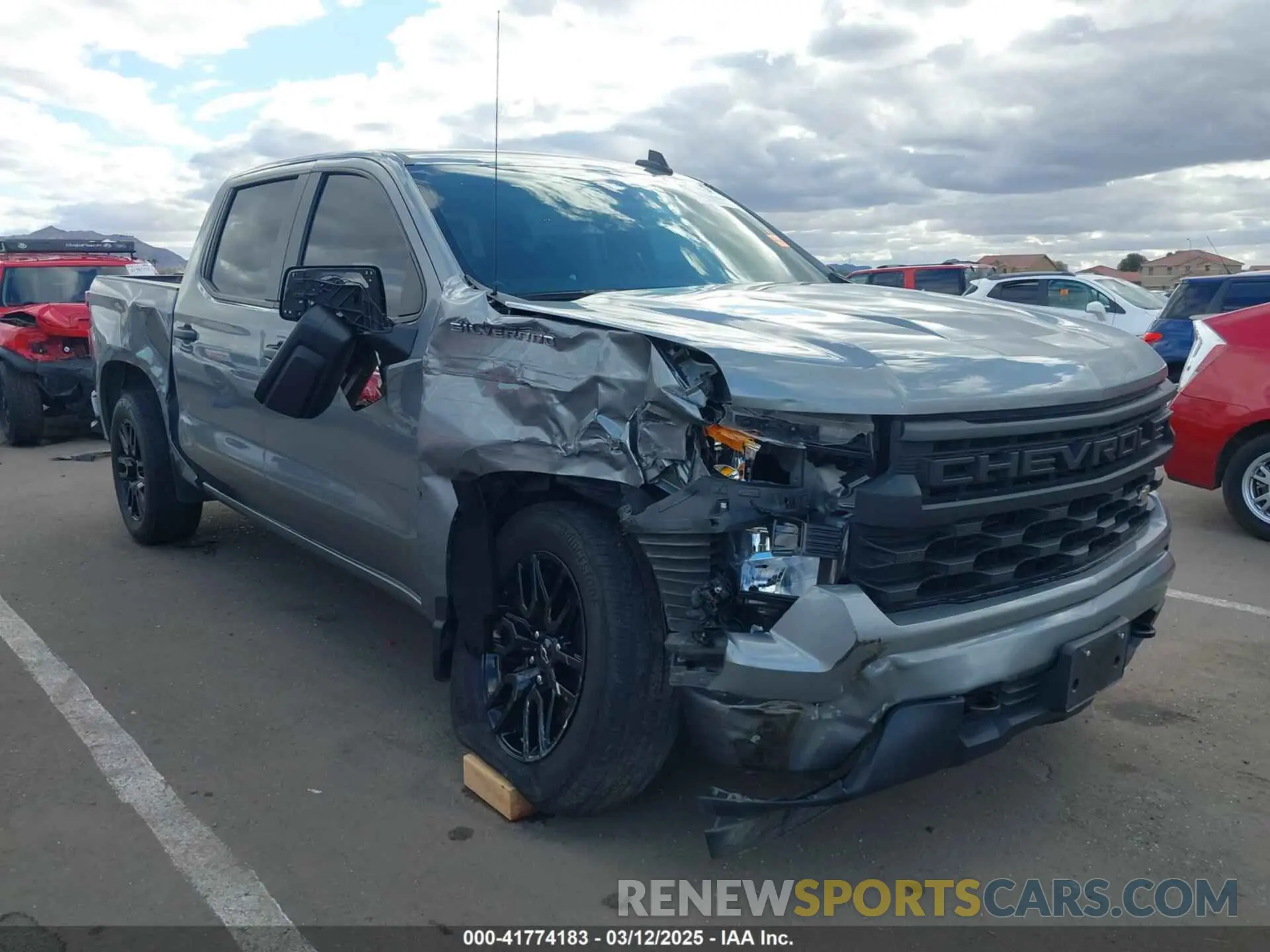 1 Photograph of a damaged car 3GCPABEK0PG172648 CHEVROLET SILVERADO 1500 2023