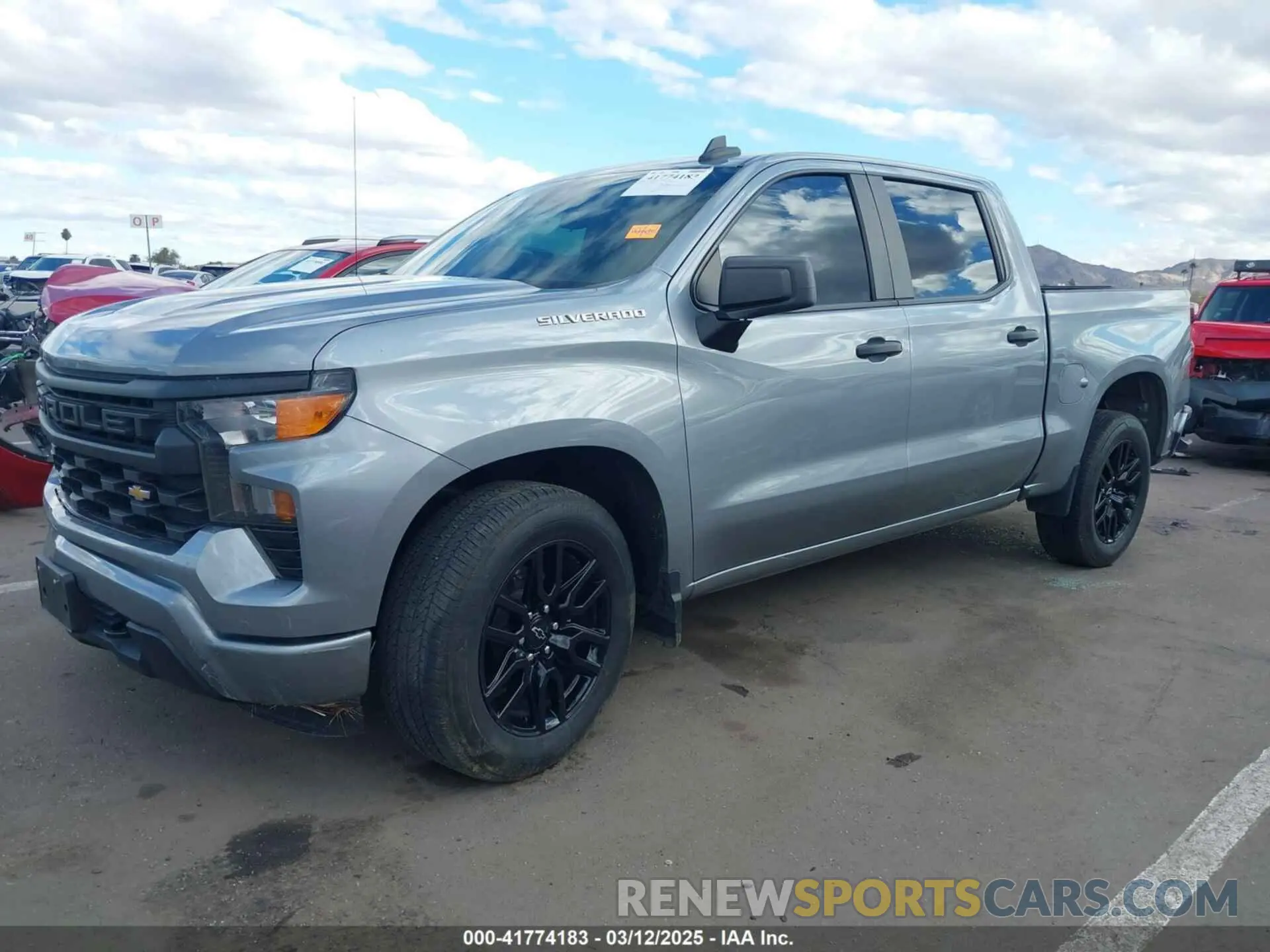 2 Photograph of a damaged car 3GCPABEK0PG172648 CHEVROLET SILVERADO 1500 2023