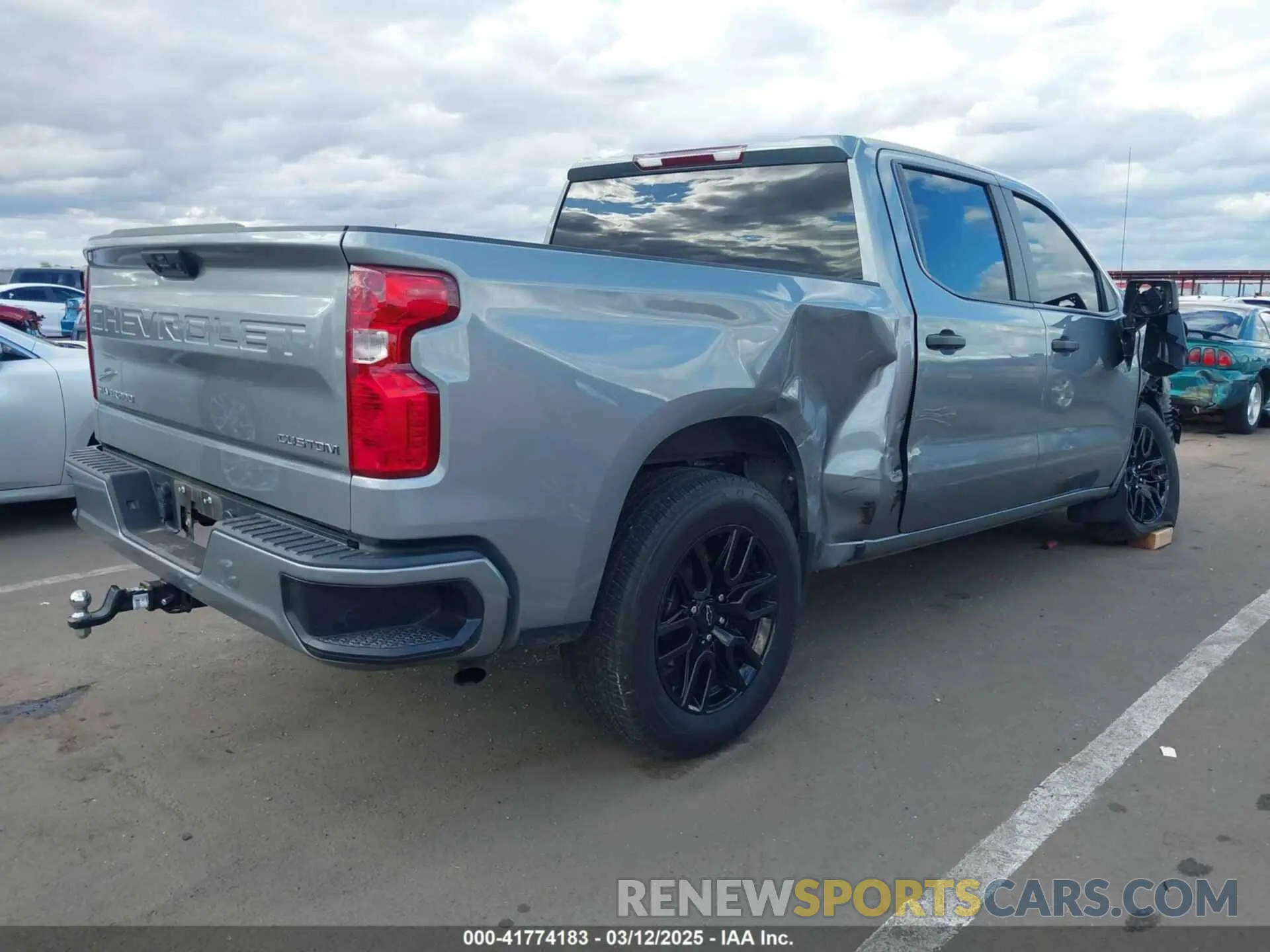 4 Photograph of a damaged car 3GCPABEK0PG172648 CHEVROLET SILVERADO 1500 2023