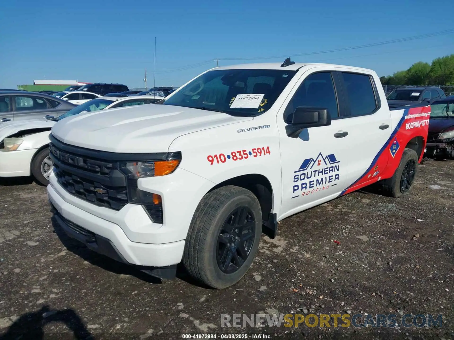 2 Photograph of a damaged car 3GCPABEK0PG207835 CHEVROLET SILVERADO 1500 2023